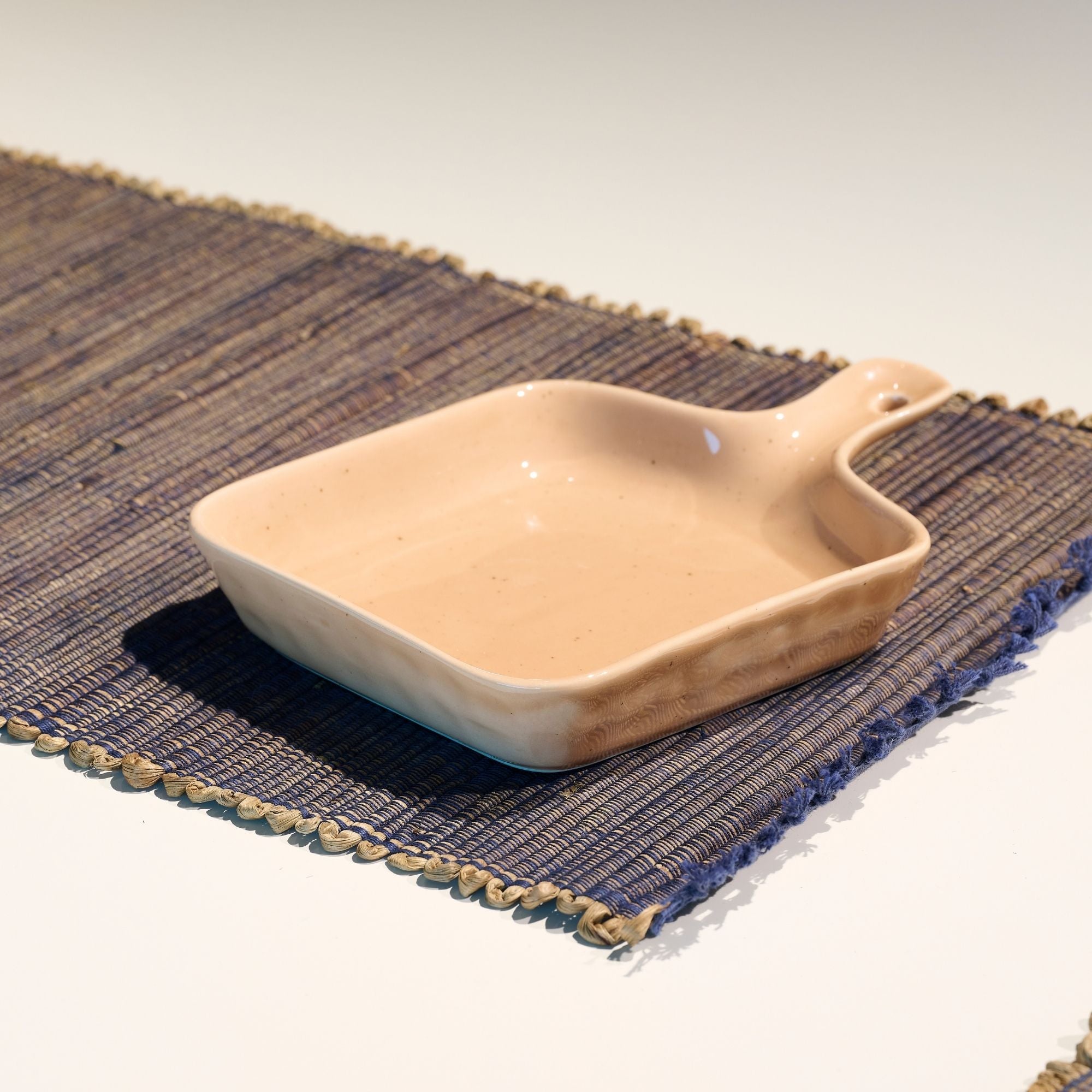 On Earth Sabbia teglia quadrata arancione 23x16 cm ceramica