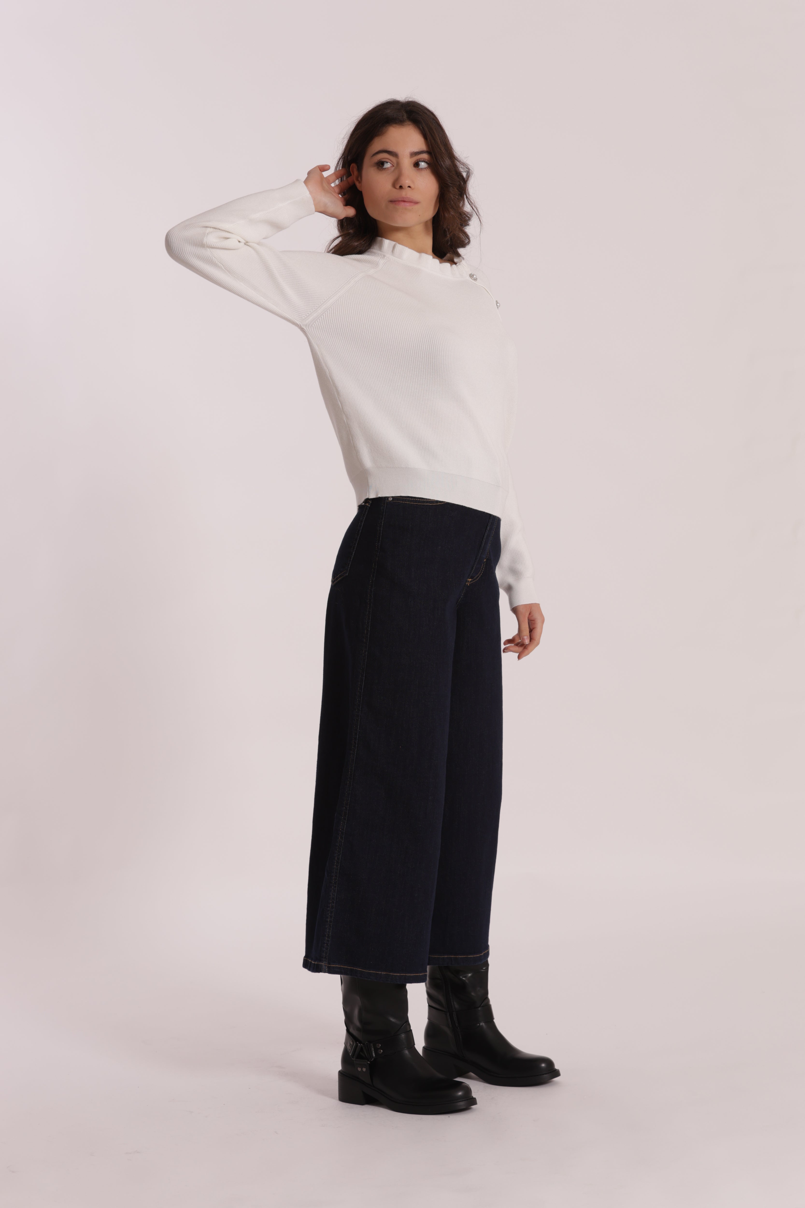 Mimi Mua Jeans Cropped jeans corti cotone