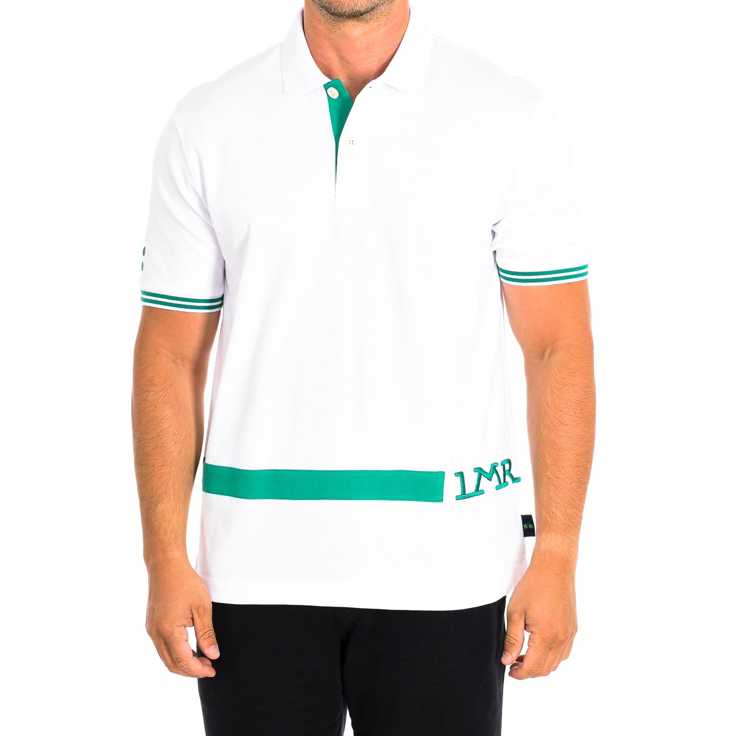 La Martina TMP305-JS303 polo uomo verde manica corta