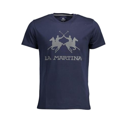 La Martina Jersey T-Shirt uomo blu jersey