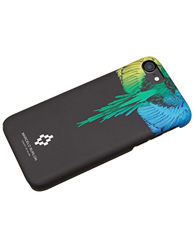 Marcelo Burlon Rainbow Wing iPhone X cover rigida nera