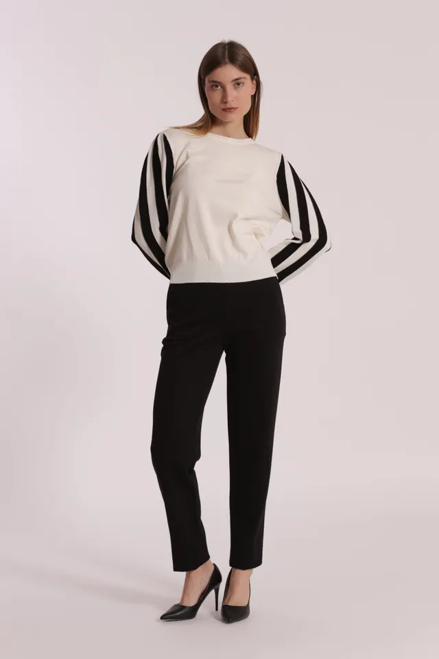 Mimi Mua Pantalone Jogger Neoprene pantalone nero