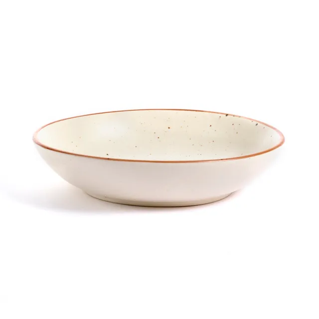 On Earth Cooperative Collection Bisque piatto fondo ceramica beige 22 cm