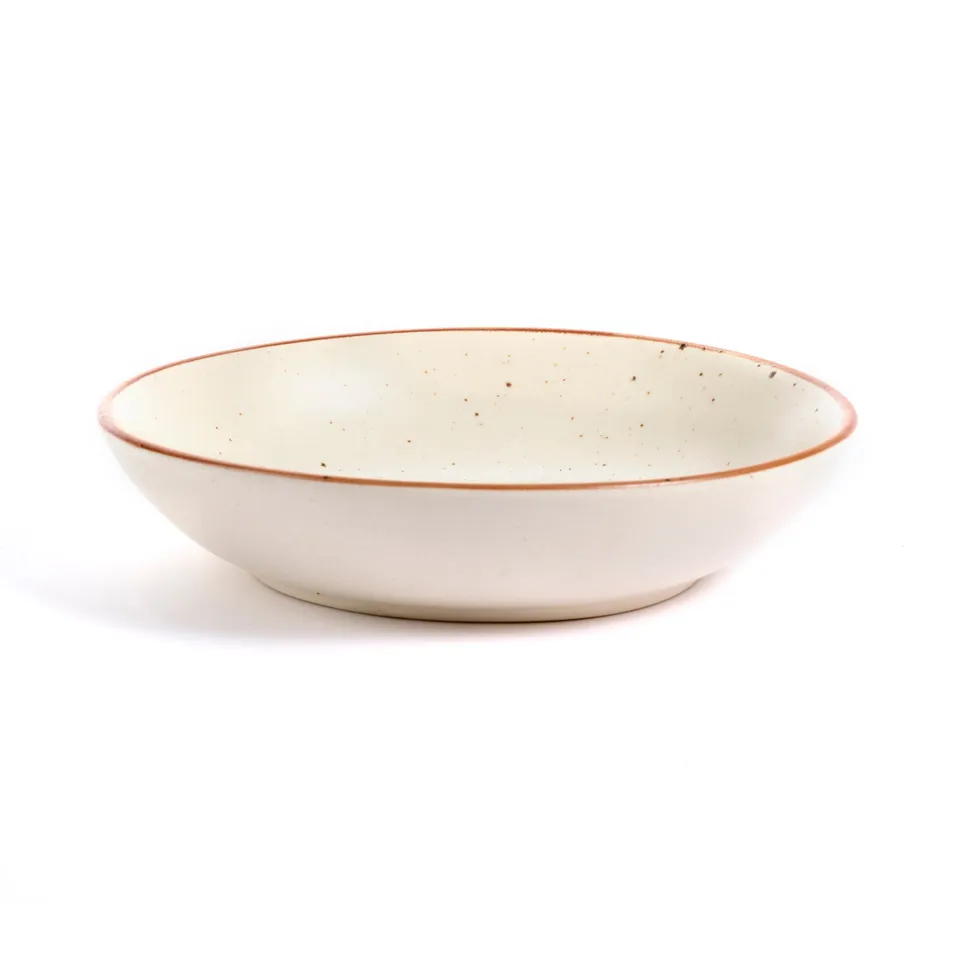 On Earth Cooperative Collection Bisque piatto fondo ceramica beige 22 cm