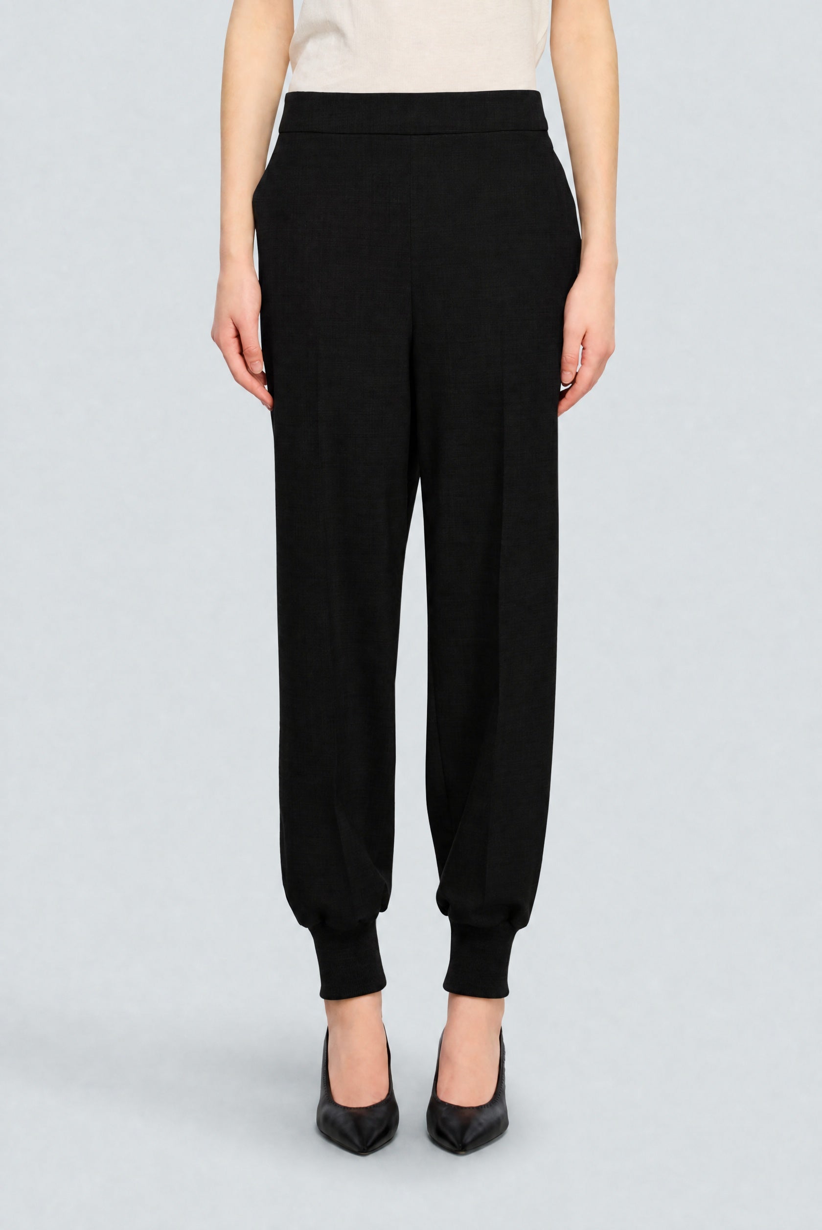 Semicouture Ambrosine pantalone fresco lana grigio