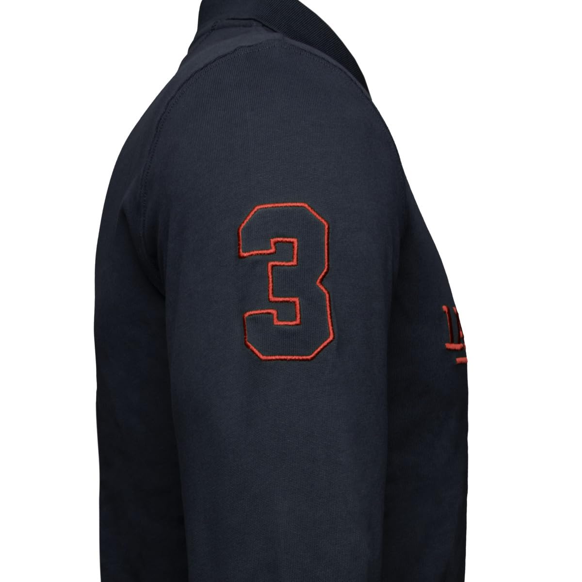 La Martina XMP306 Heavy Jersey Polo manica lunga logo