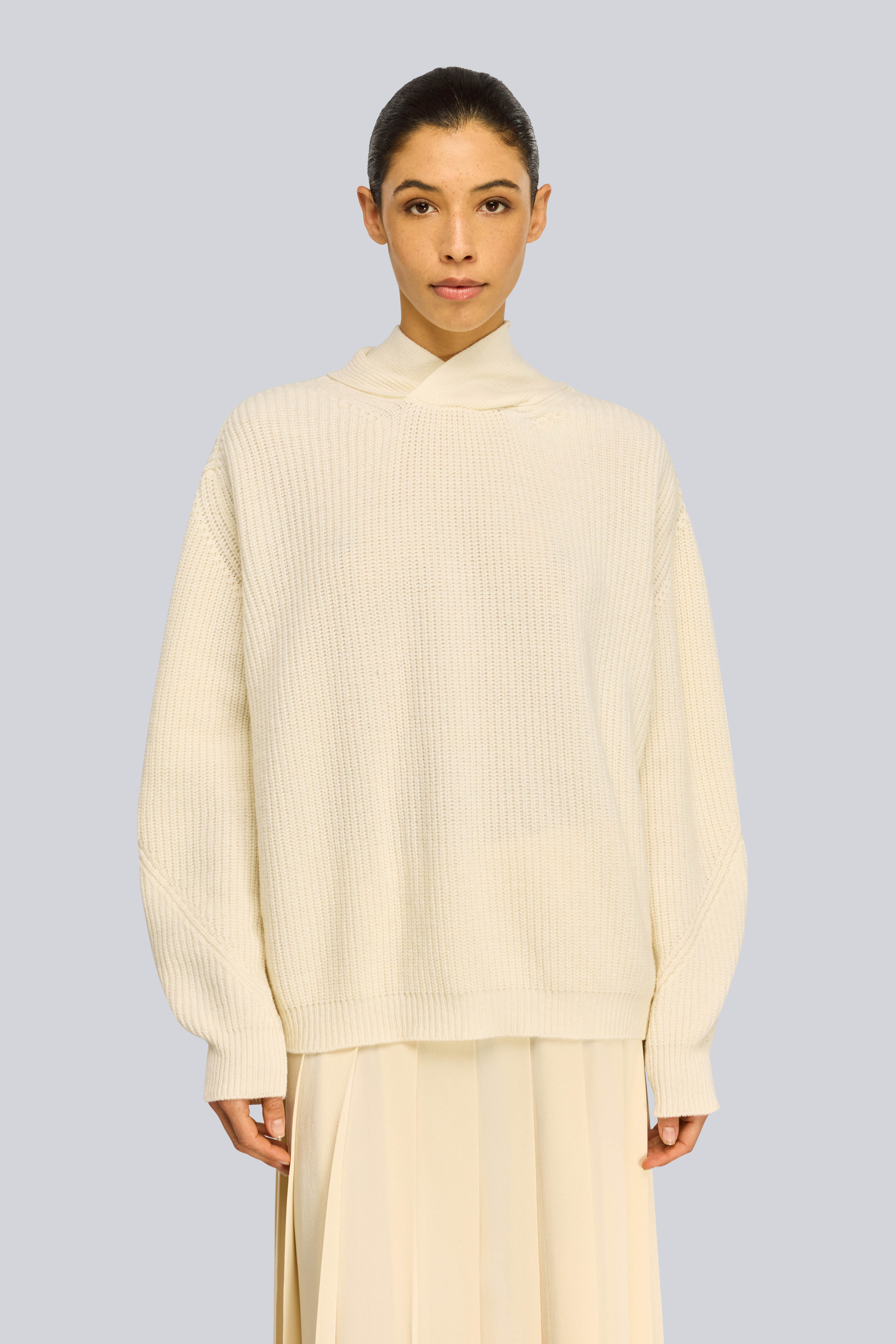 Semicouture Frieda maglia off white punto pannocchia