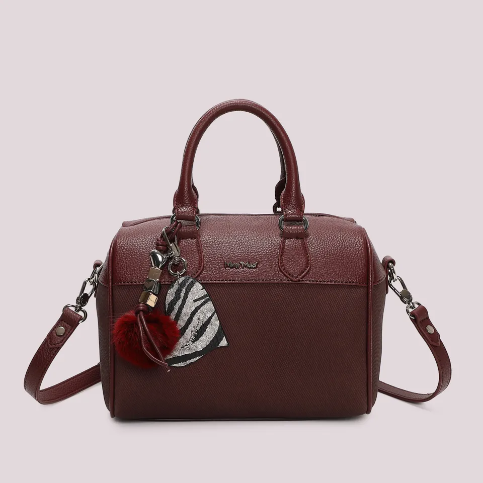 Mimi Mua borsa bauletto charm cuore nero