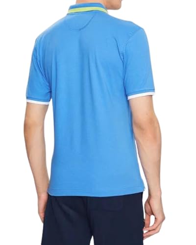 La Martina VMP006 Polo uomo M azzurra slim