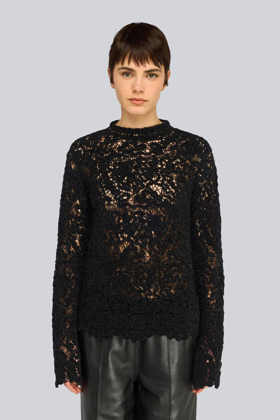 Semicouture Geneva maglia nera cornely