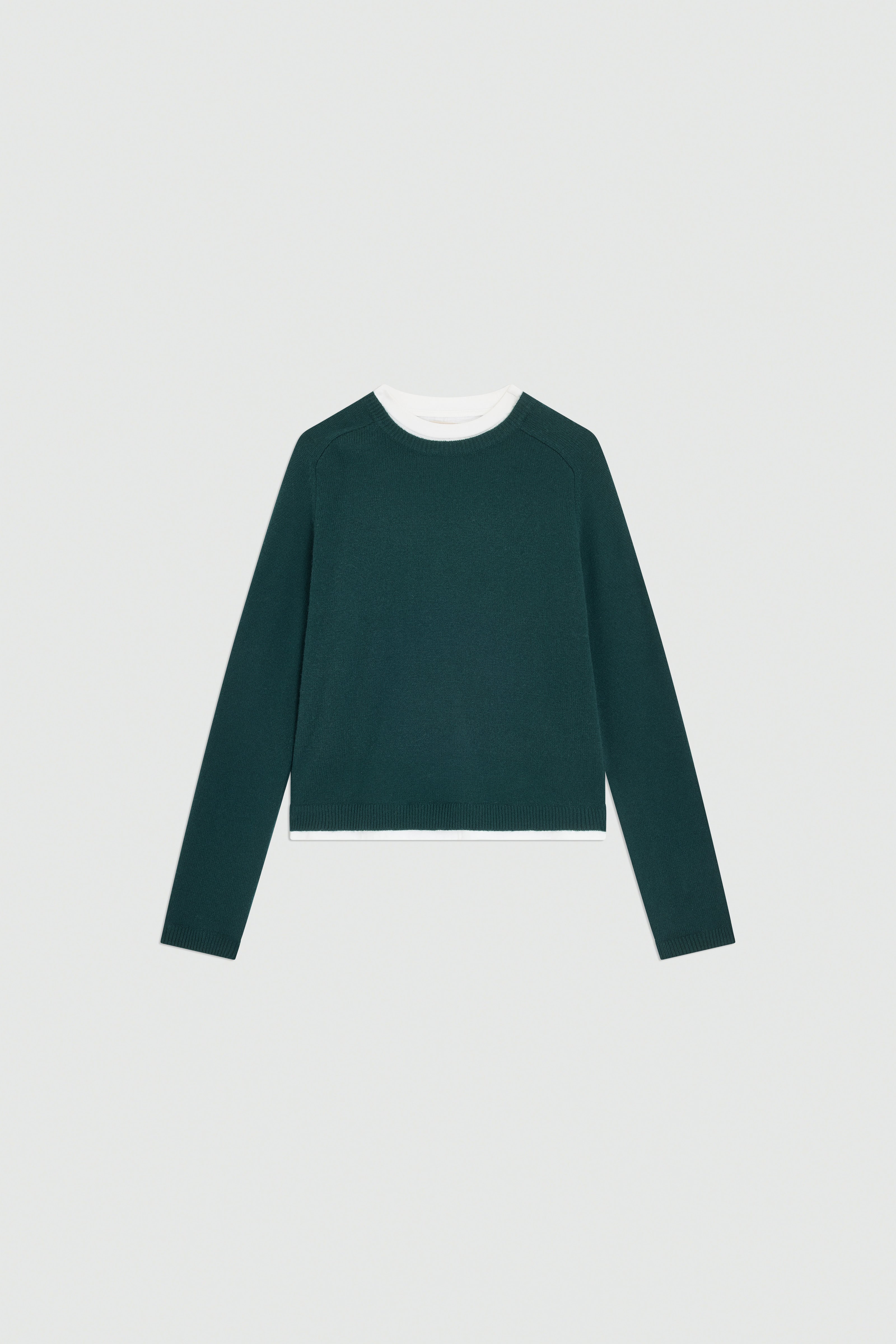 Semicouture Sarah maglia misto cashmere verde Irlanda