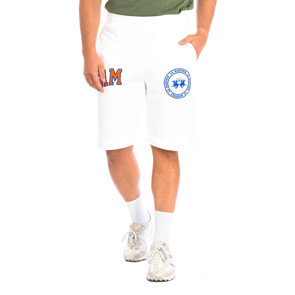 La Martina 11M087-FP533 shorts uomo S bianchi sportivi