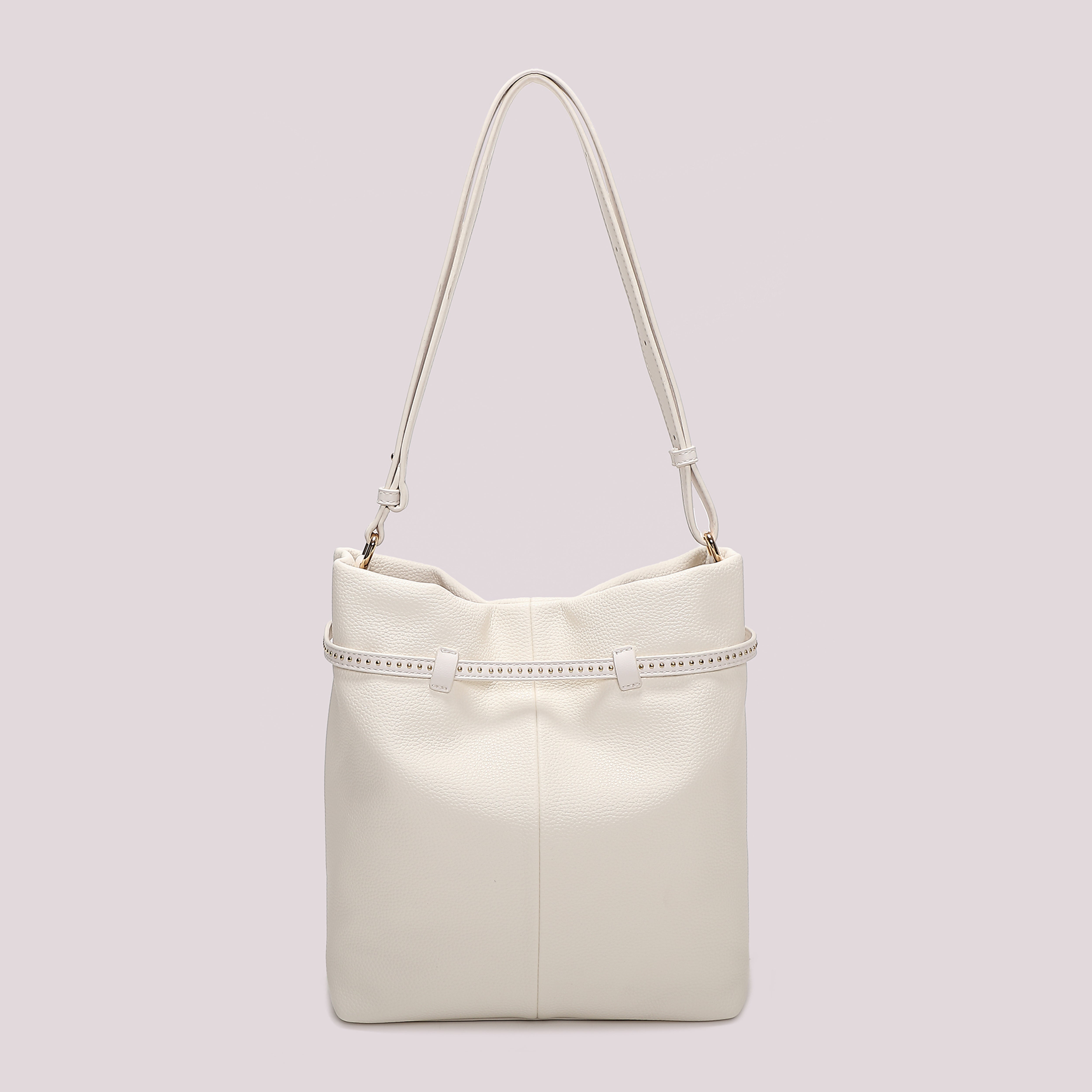 Mimi Mua Borsa a Spalla con Cinturino Bianca