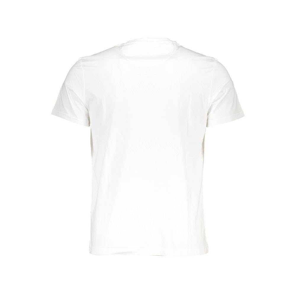 La Martina T-Shirt Uomo Cotone Bianco Stampa Equestre