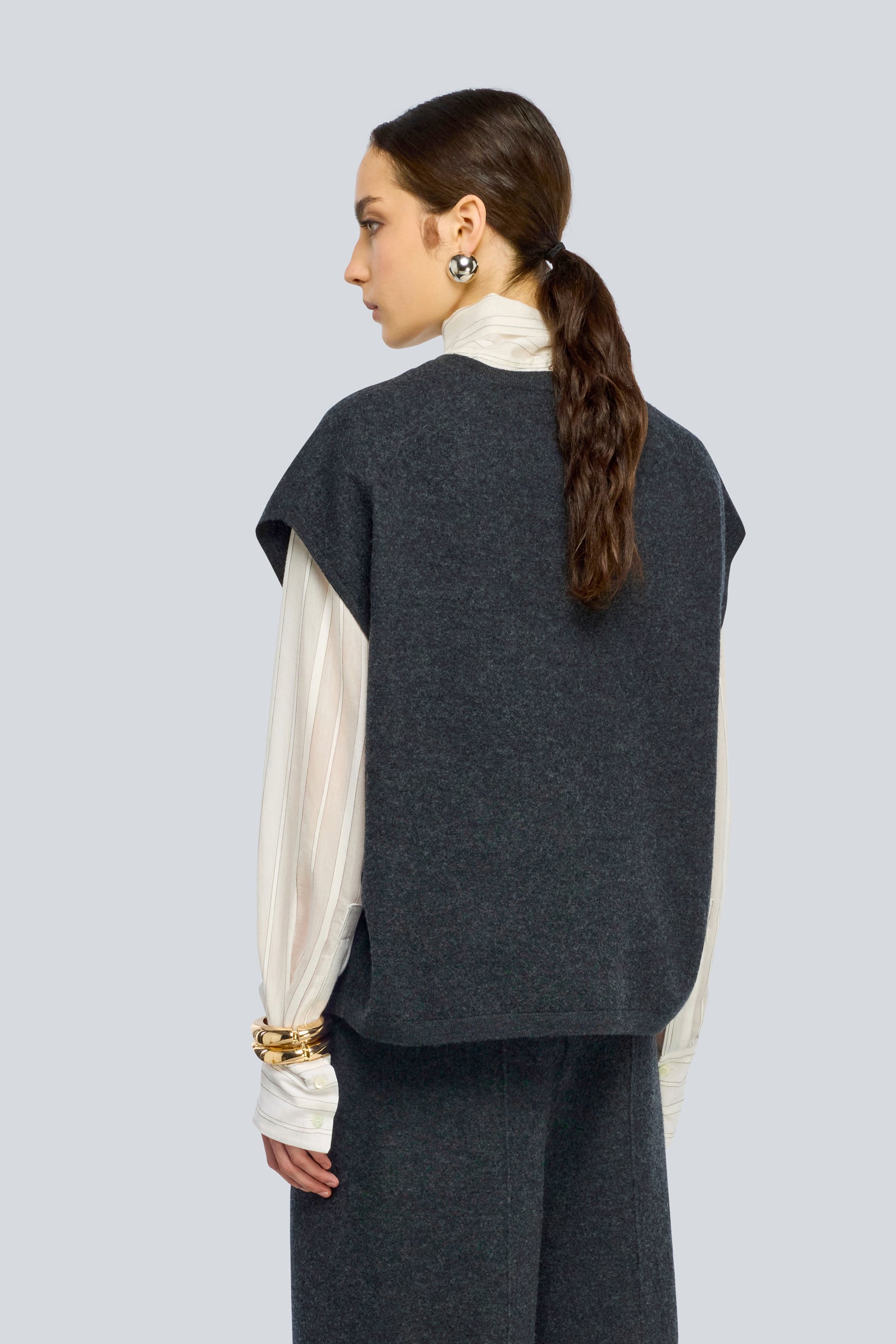 Semicouture Beth Maglia Lana Manica Corta