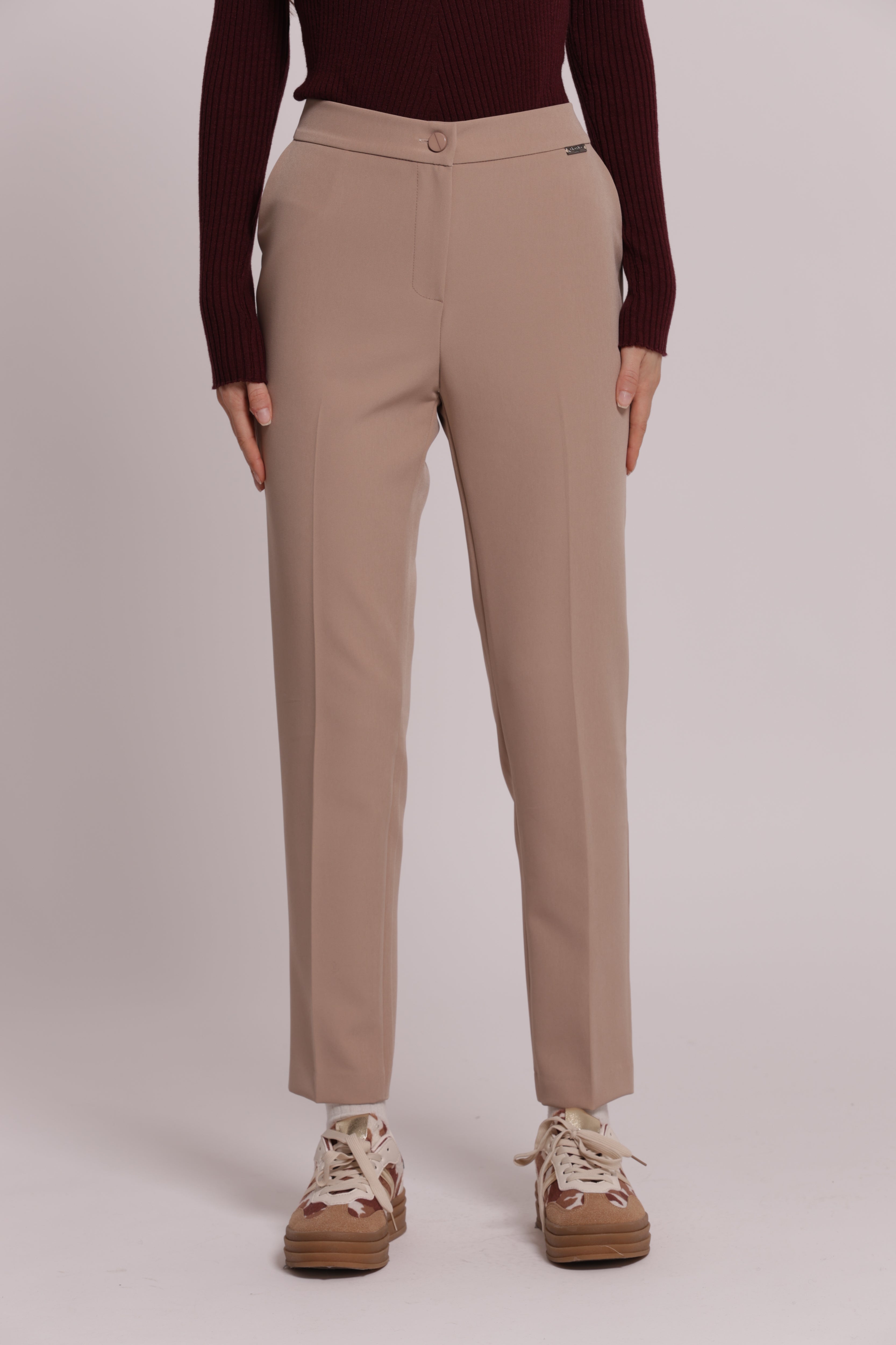 Mimi Mua Pantalone Sigaretta Tecnico Nero