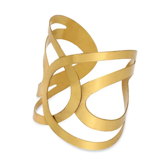On Earth Cooperative Collection Kali bracciale ottone dorato regolabile