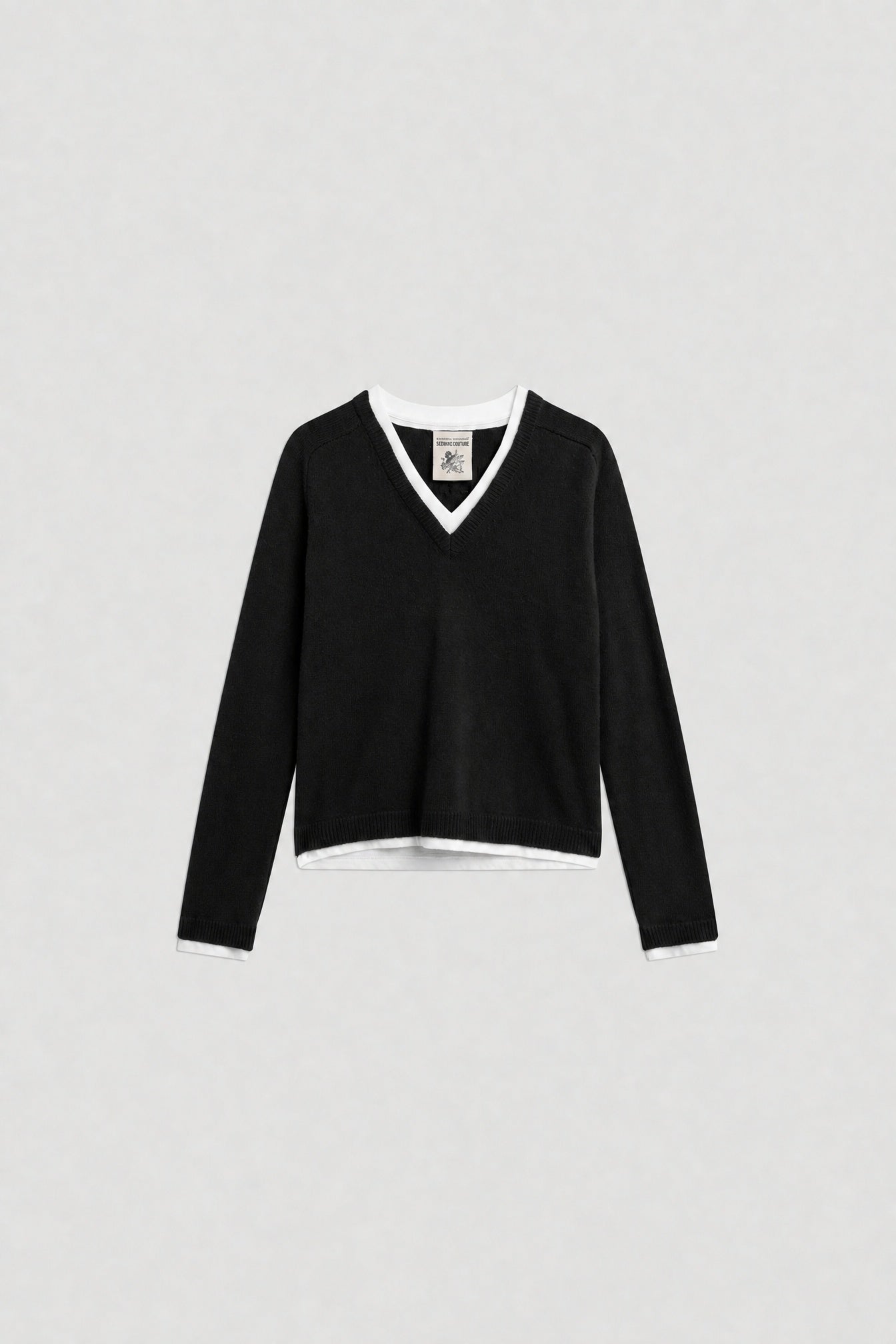 Semicouture Rose maglia canyon scollo a V