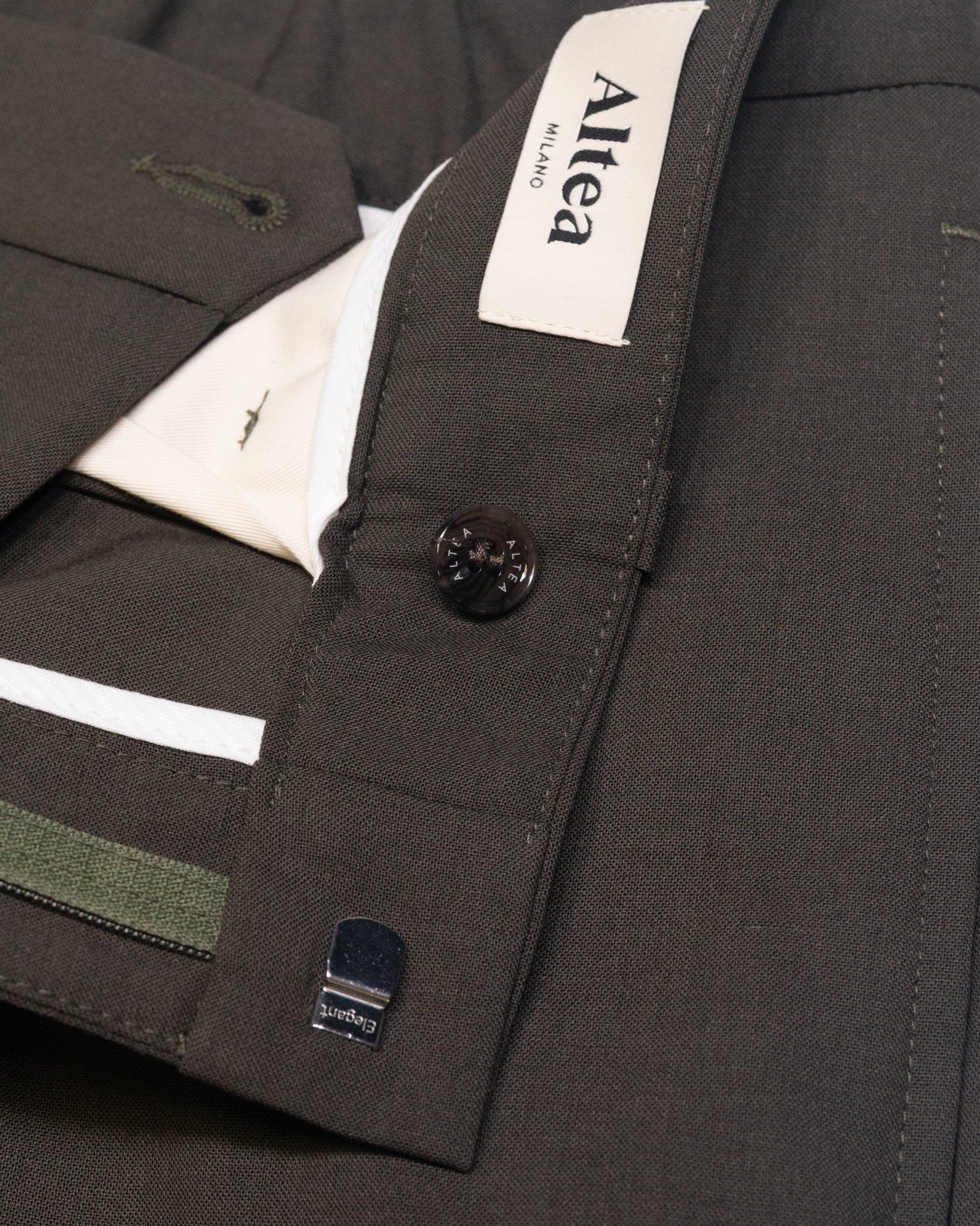 Altea Ronny pantalone chino lana verde army