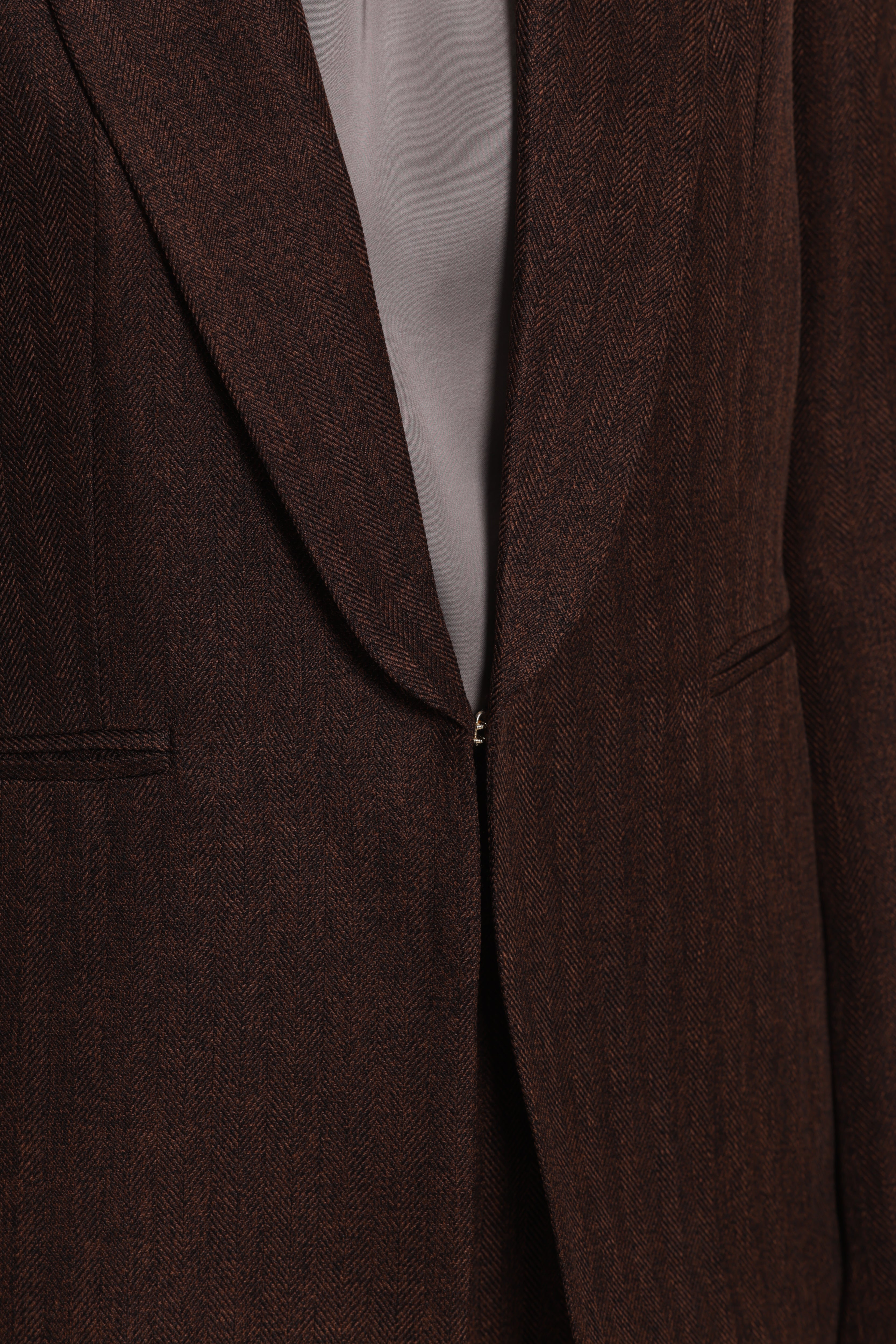Mimi Mua Giacca Tweed Spiga di Pesce Moro