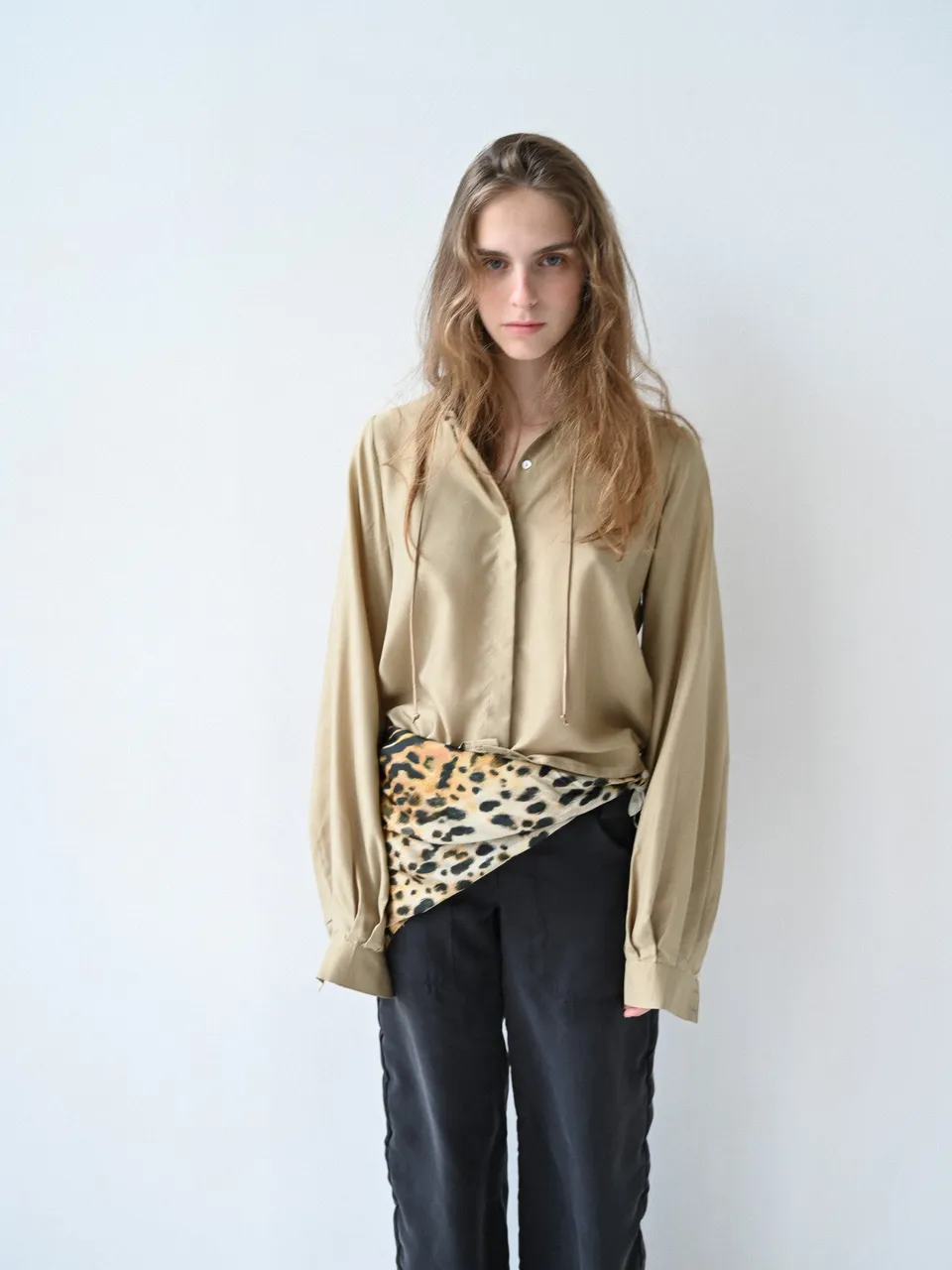 GiglioTigrato Yoko Shirt III camicia seta beige