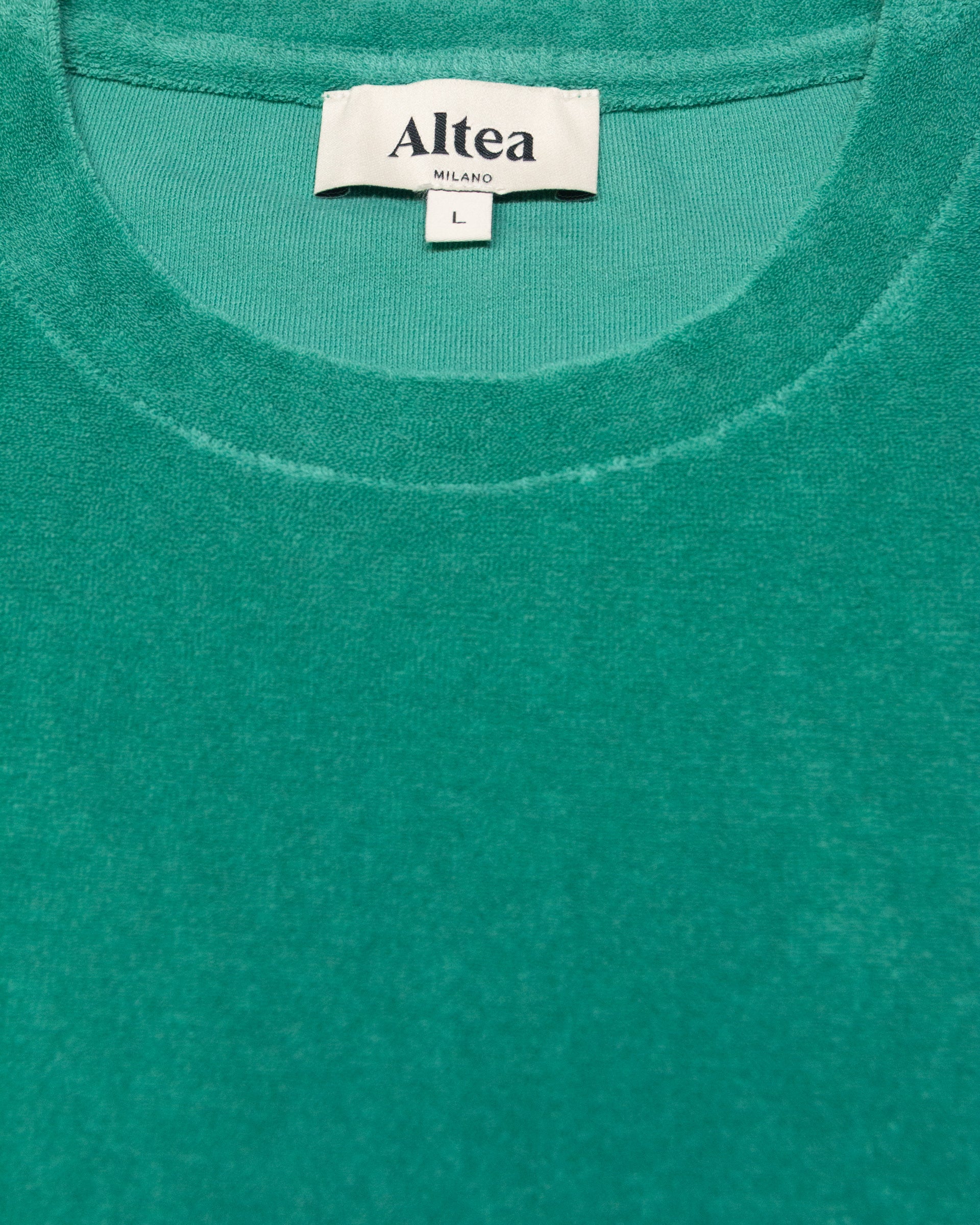 Altea Lewis t-shirt spugna cotone verde