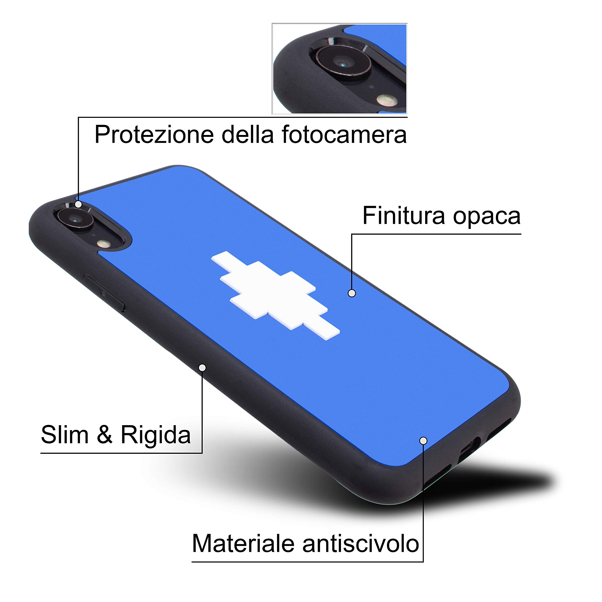Marcelo Burlon County of Milan iPhone XR cover soft touch antiurto