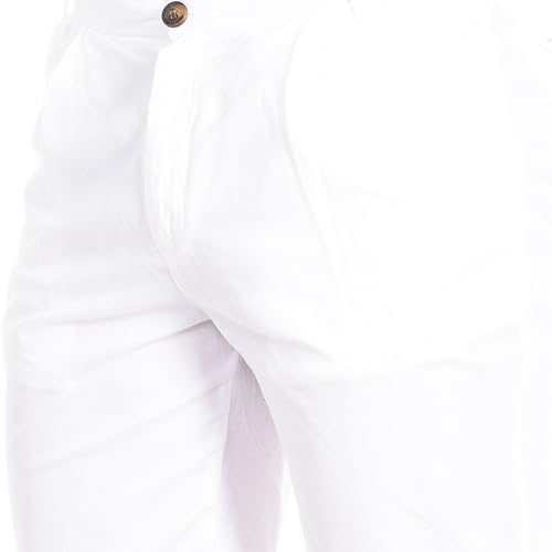 La Martina TMB004-TL121 bermuda uomo lino taglio dritto