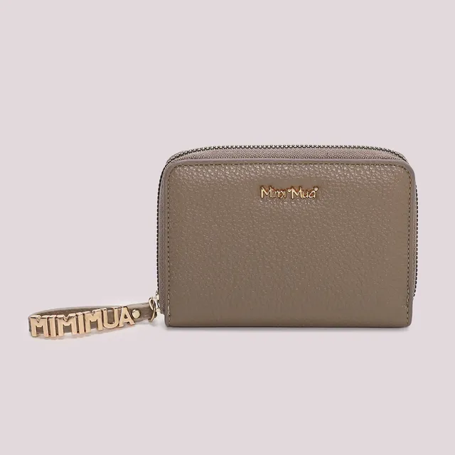 Mimi Mua Basic Tira Zip portafoglio nero medio