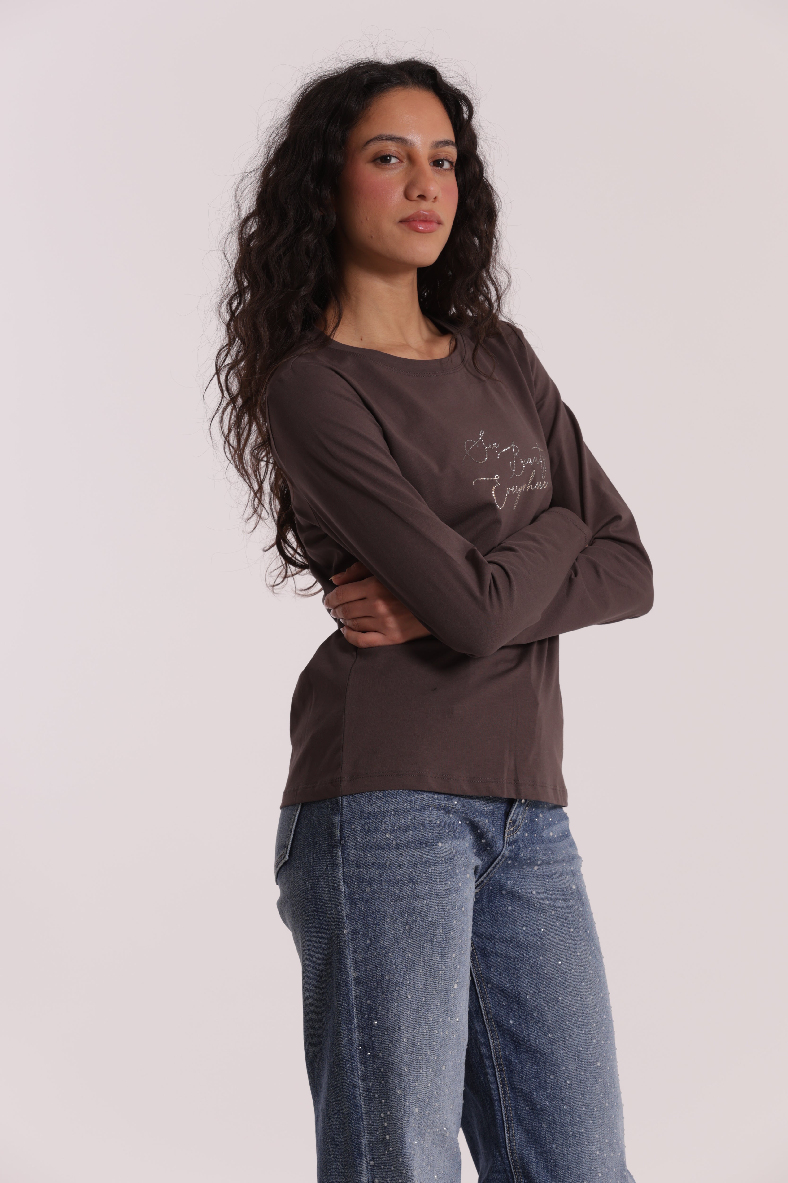 Mimi Mua T-Shirt See Beauty Cotone Bianco