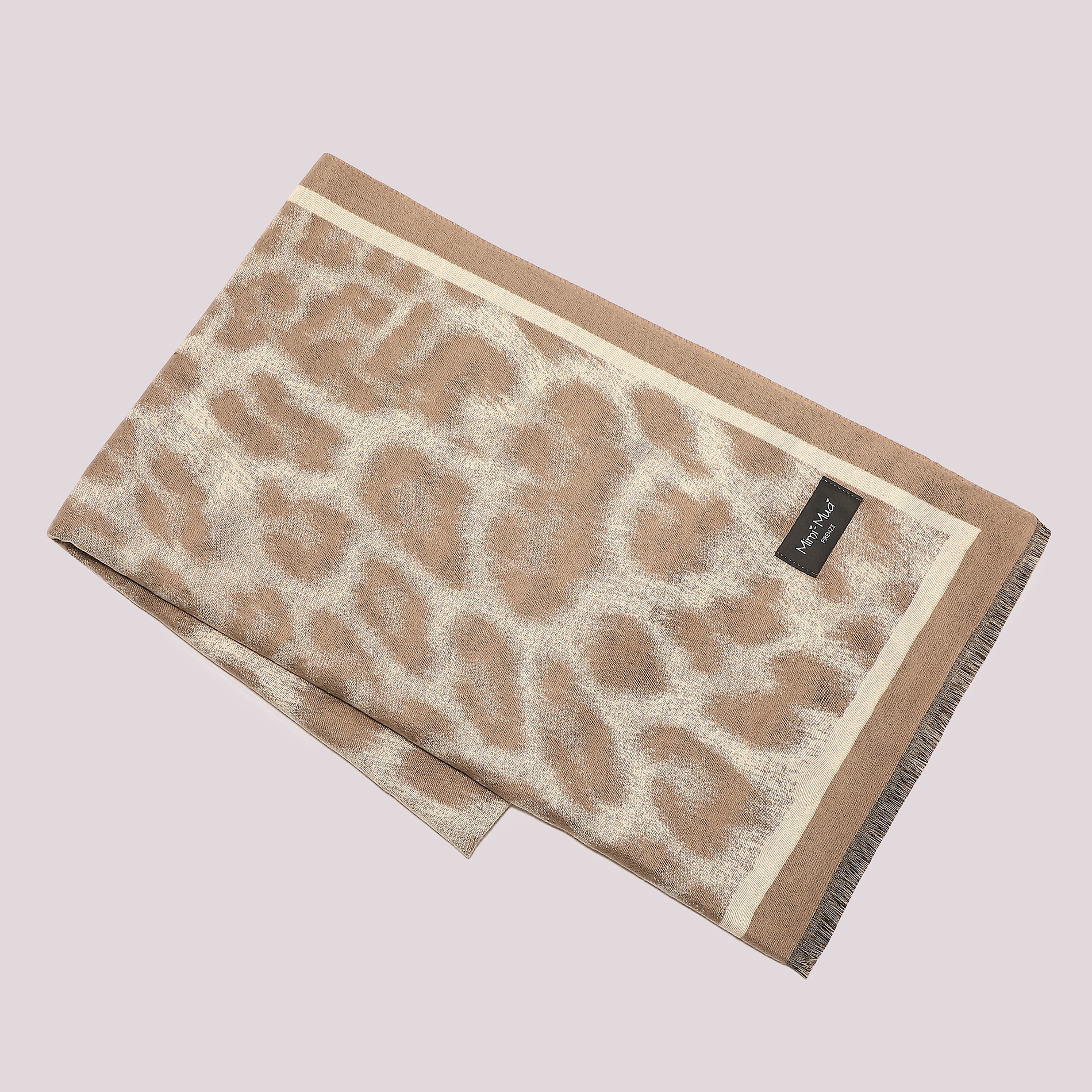Mimi Mua Maculato sciarpa beige fantasia