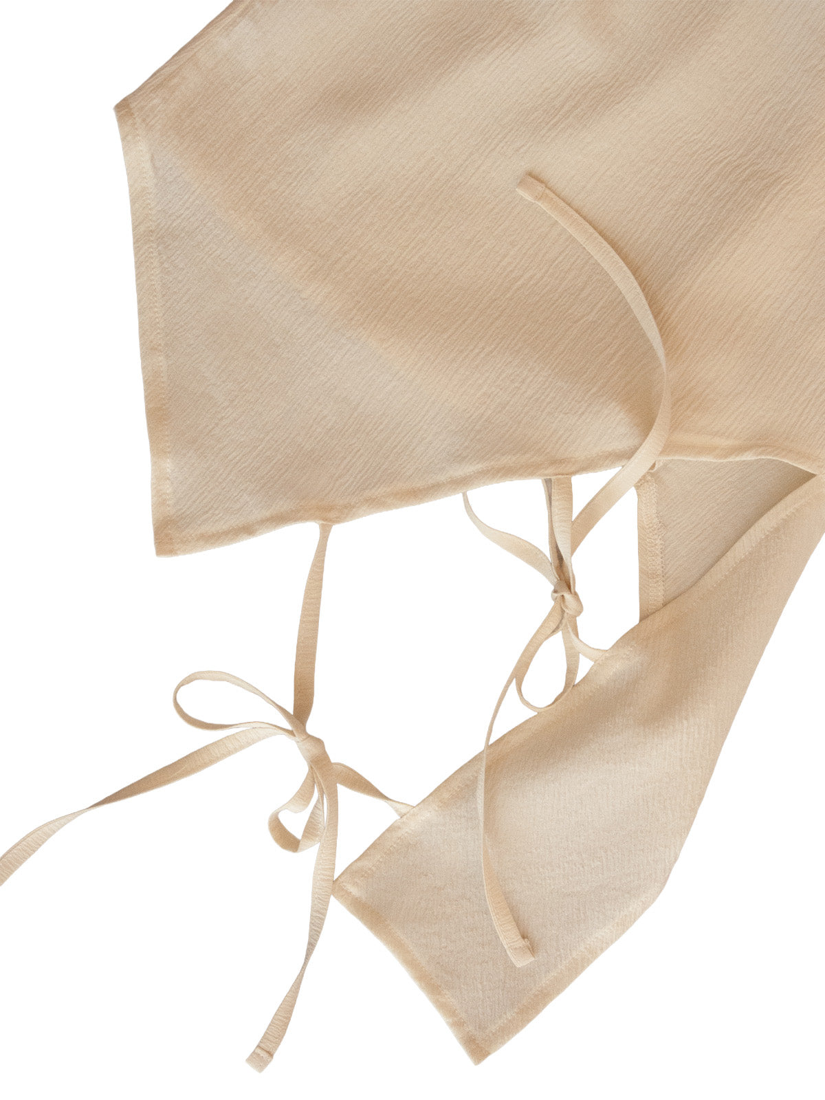 GiglioTigrato Panarea top seta crema increspata