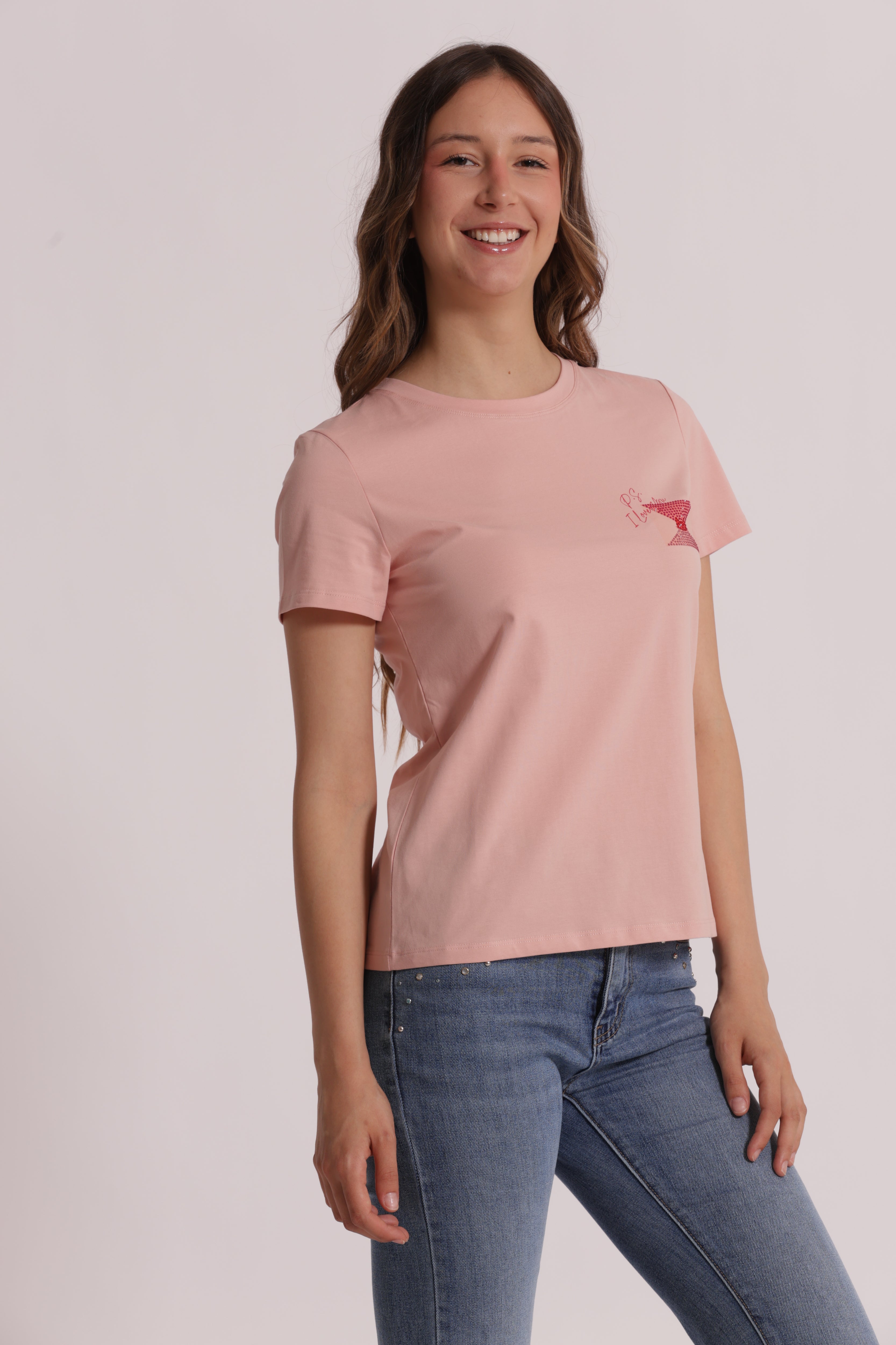 Mimi Mua P.S. I Love You t-shirt bianco cotone