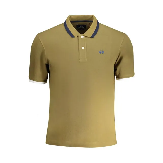 La Martina YMP006-PK001 polo uomo slim fit oliva S