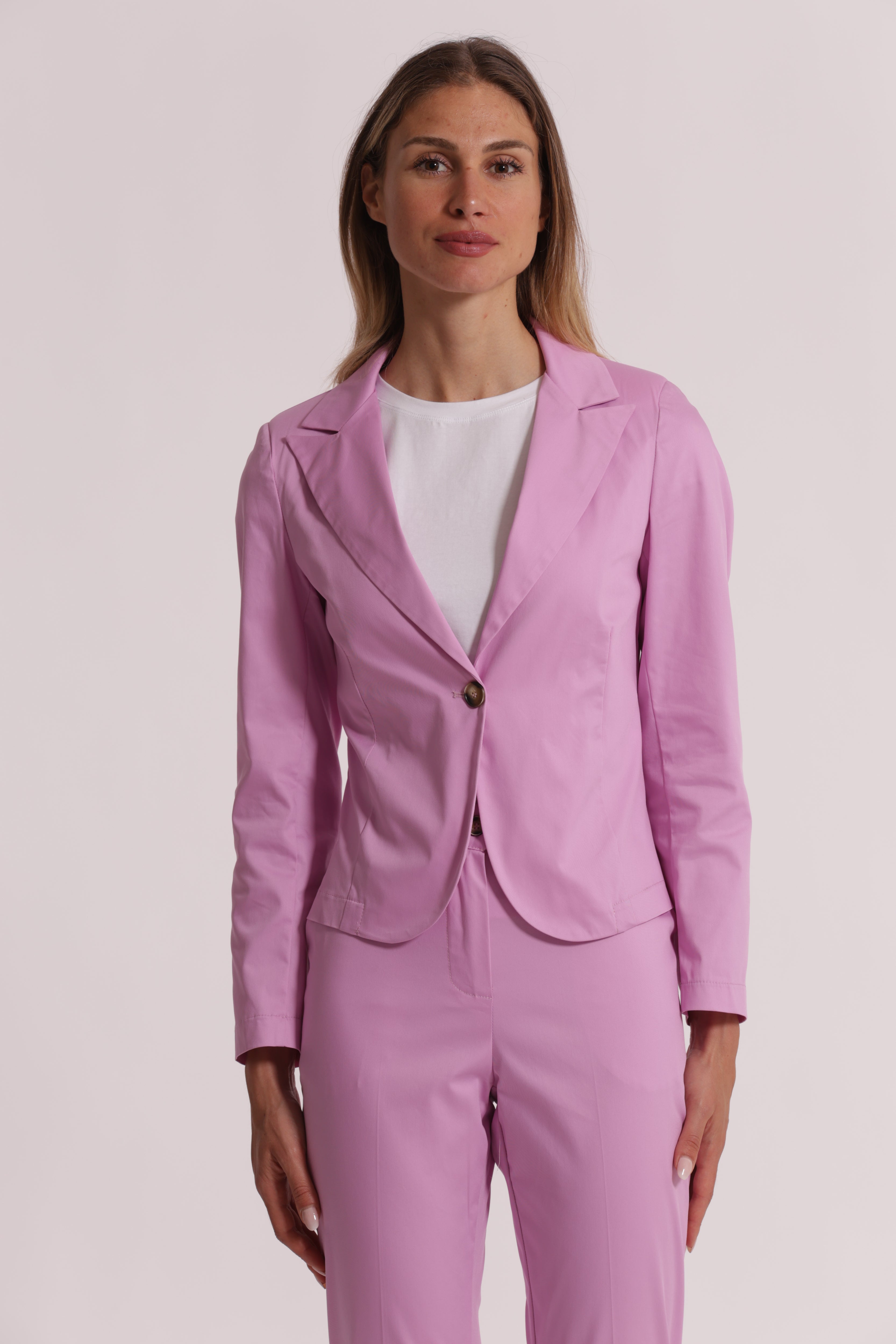 Mimi Mua Giacca Basic Cotone Panna