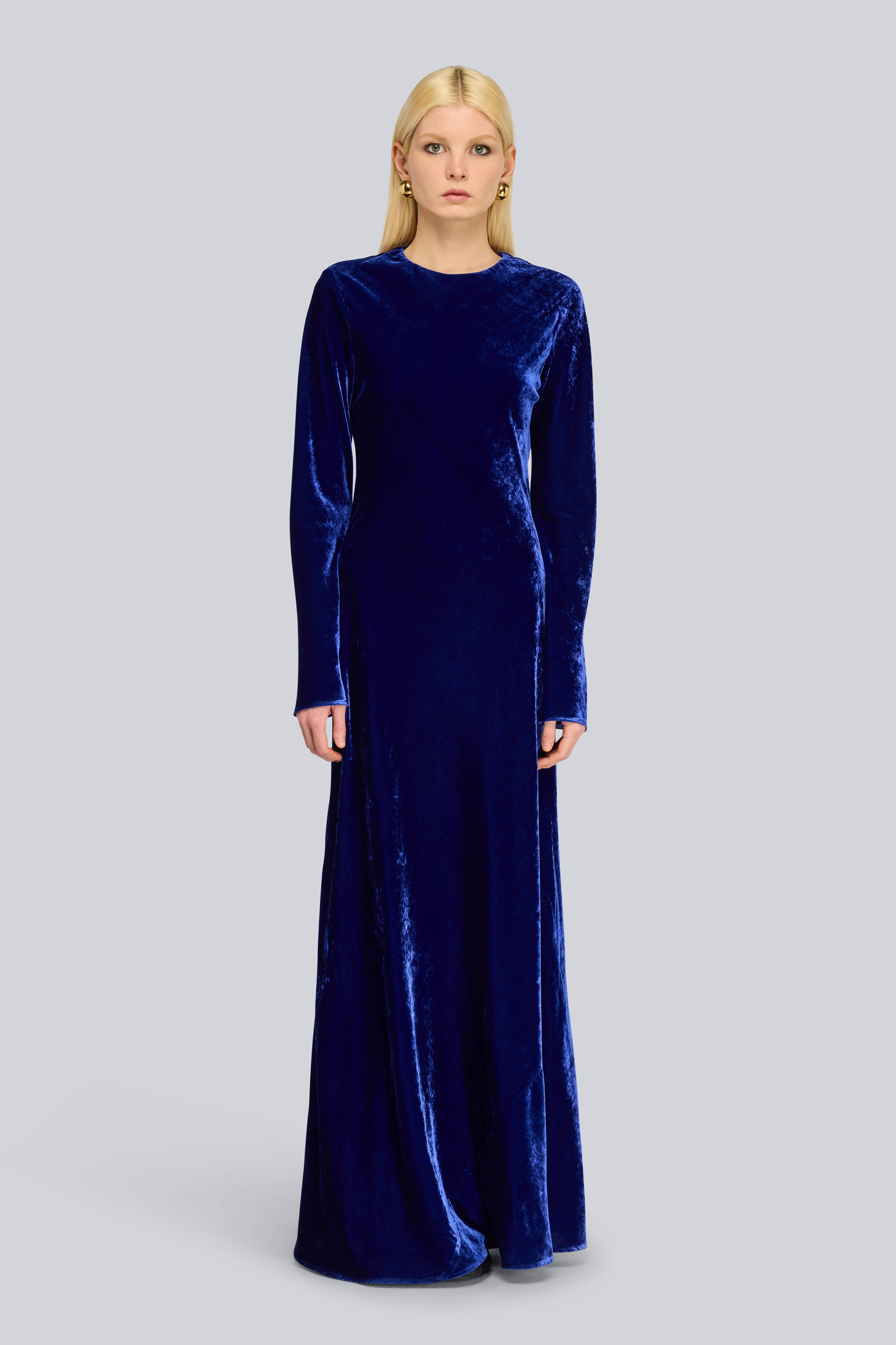 Semicouture Cecily abito velluto nero aderente