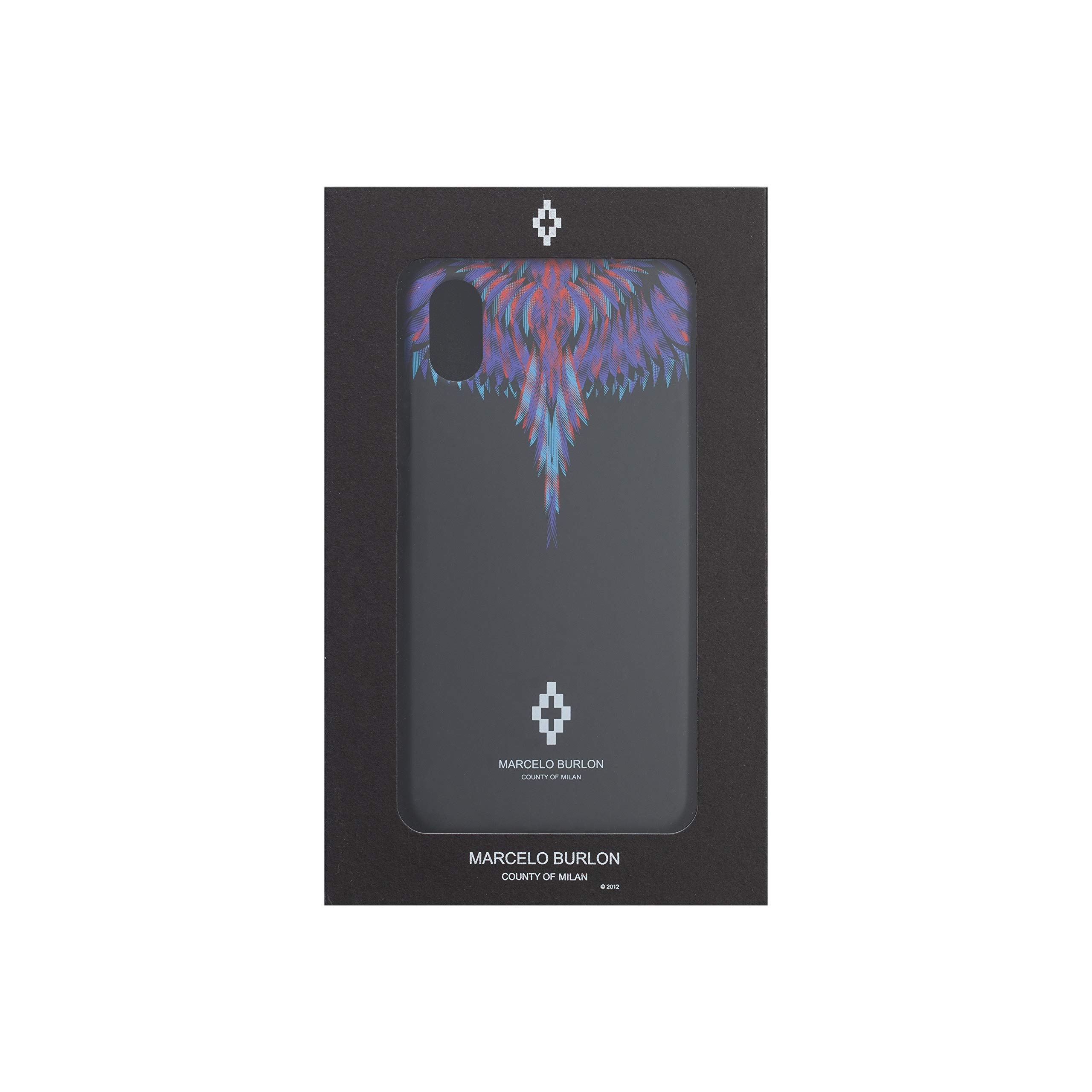 Marcelo Burlon County of Milan custodia iPhone XS X vetro Asahi 9H