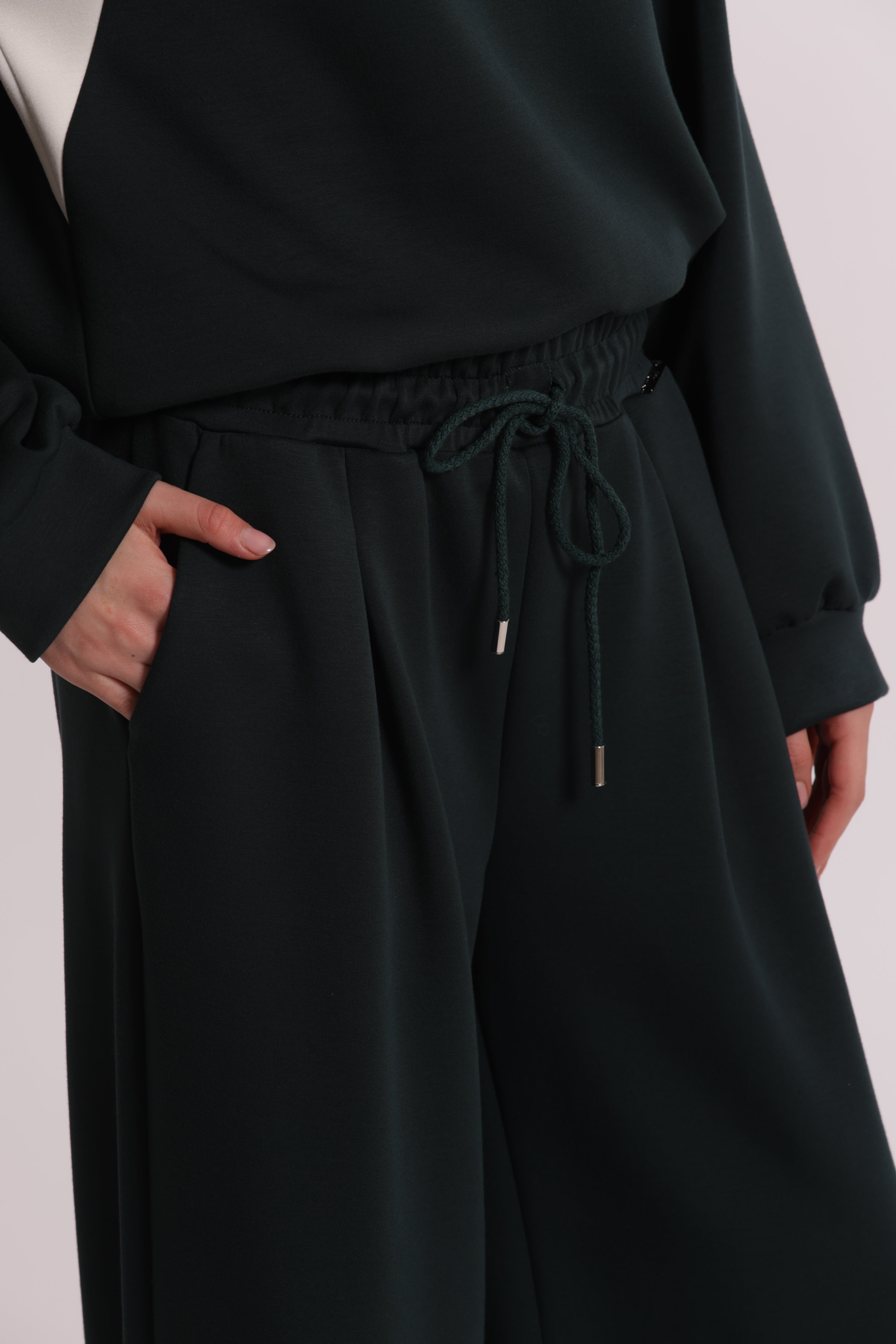 Mimi Mua Pantalone Felpa Palazzo pantaloni verde till