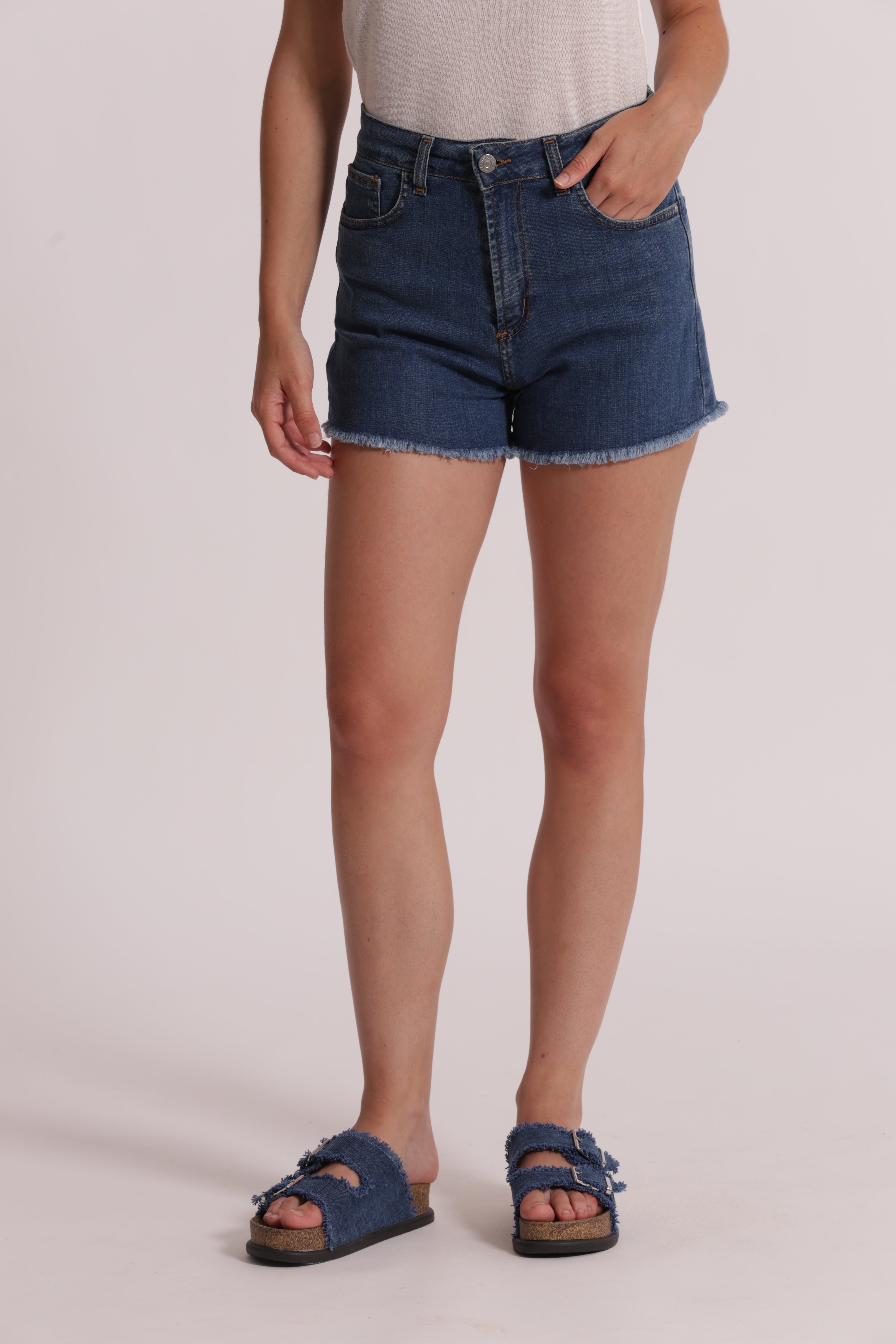 Mimi Mua Jeans Short Bull shorts bianco