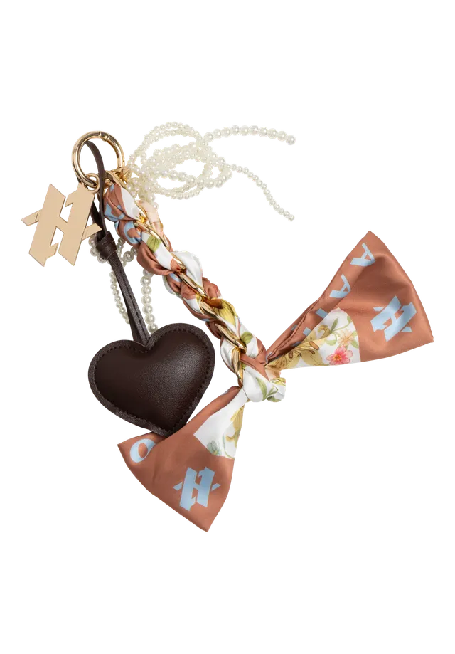 Aaiko charm borsa multicolore fiocco perle