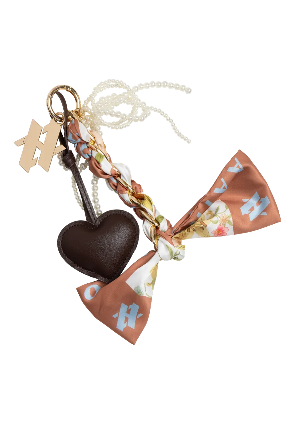 Aaiko charm borsa multicolore fiocco perle