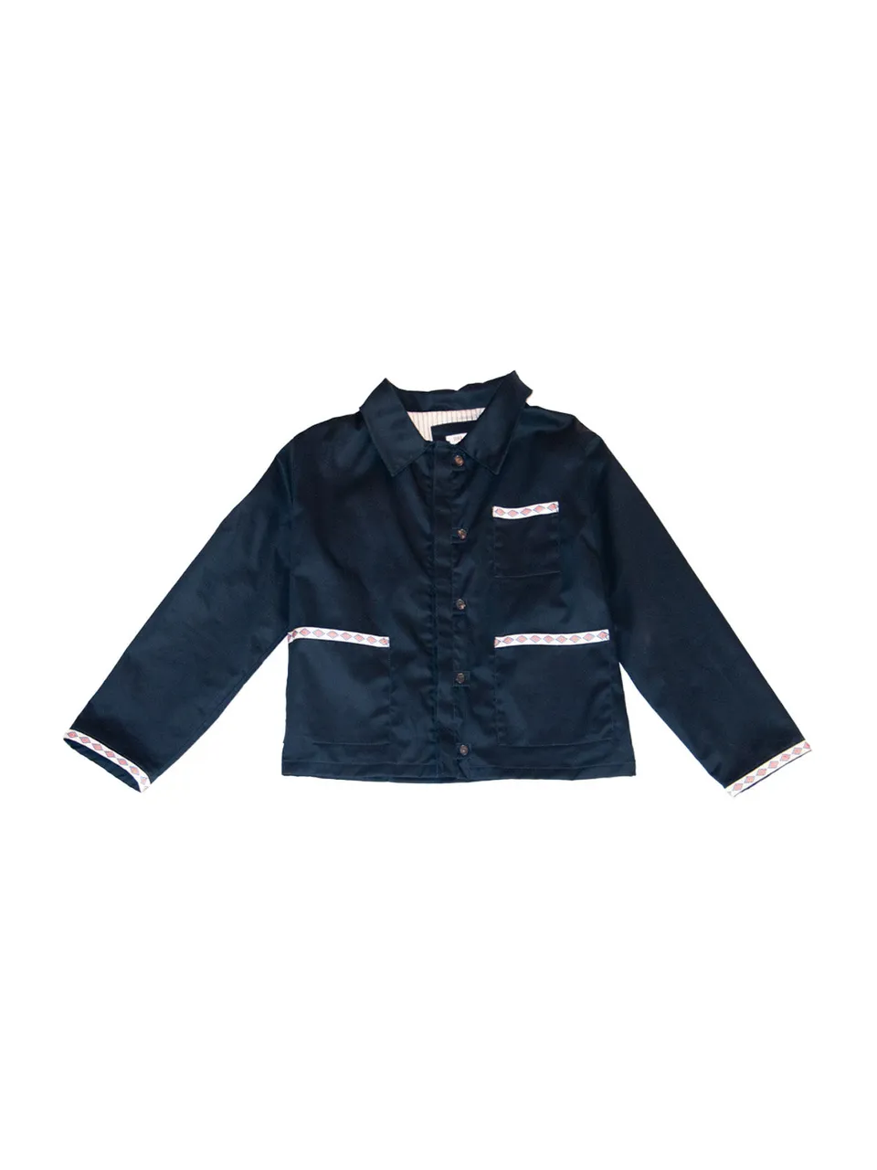 Giglio Tigrato Tiberina giacca cotone blu navy