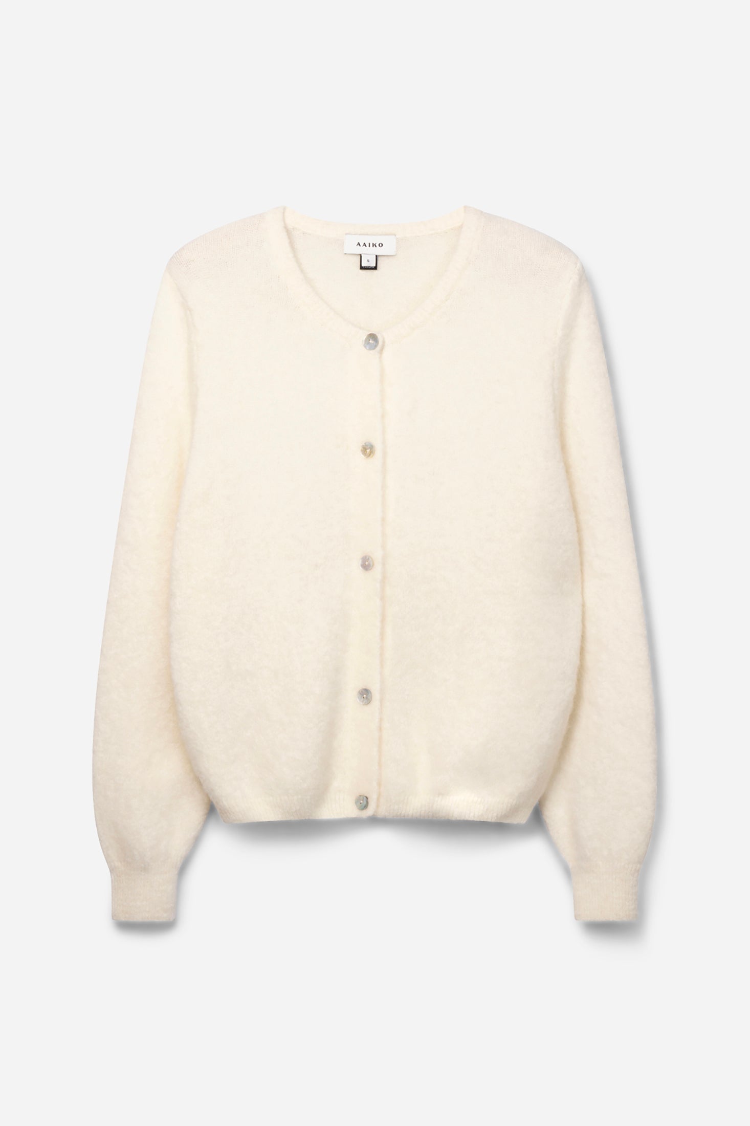 Aaiko Lorys cardigan lana alpaca crema