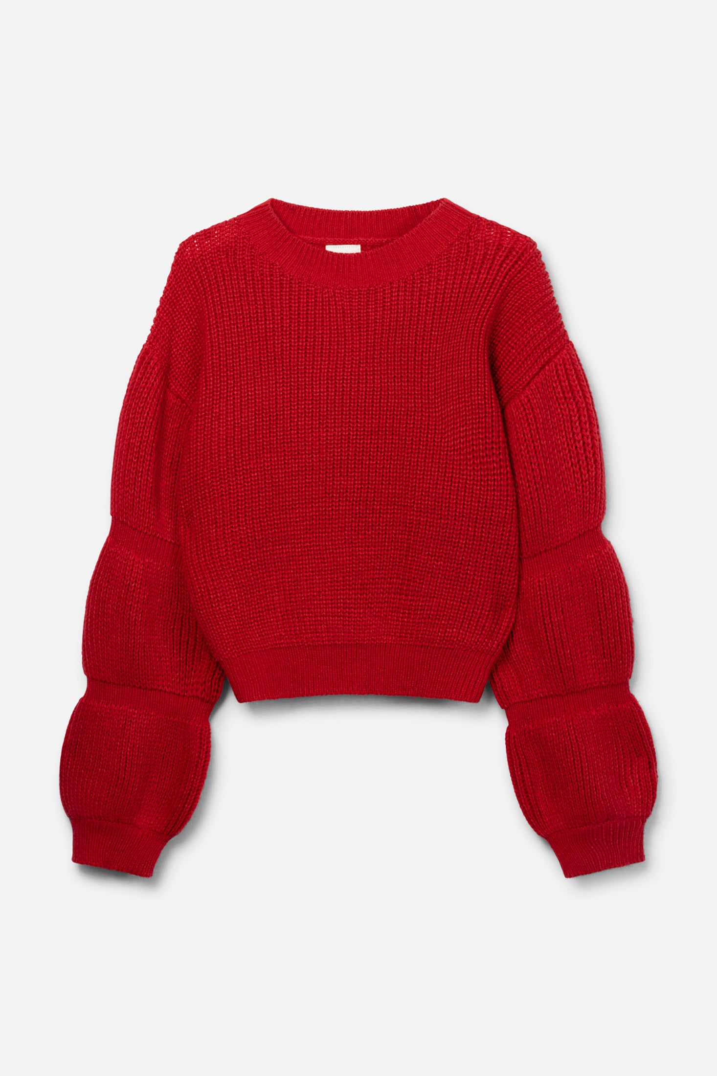 Aaiko Alor maglione rosso maniche palloncino