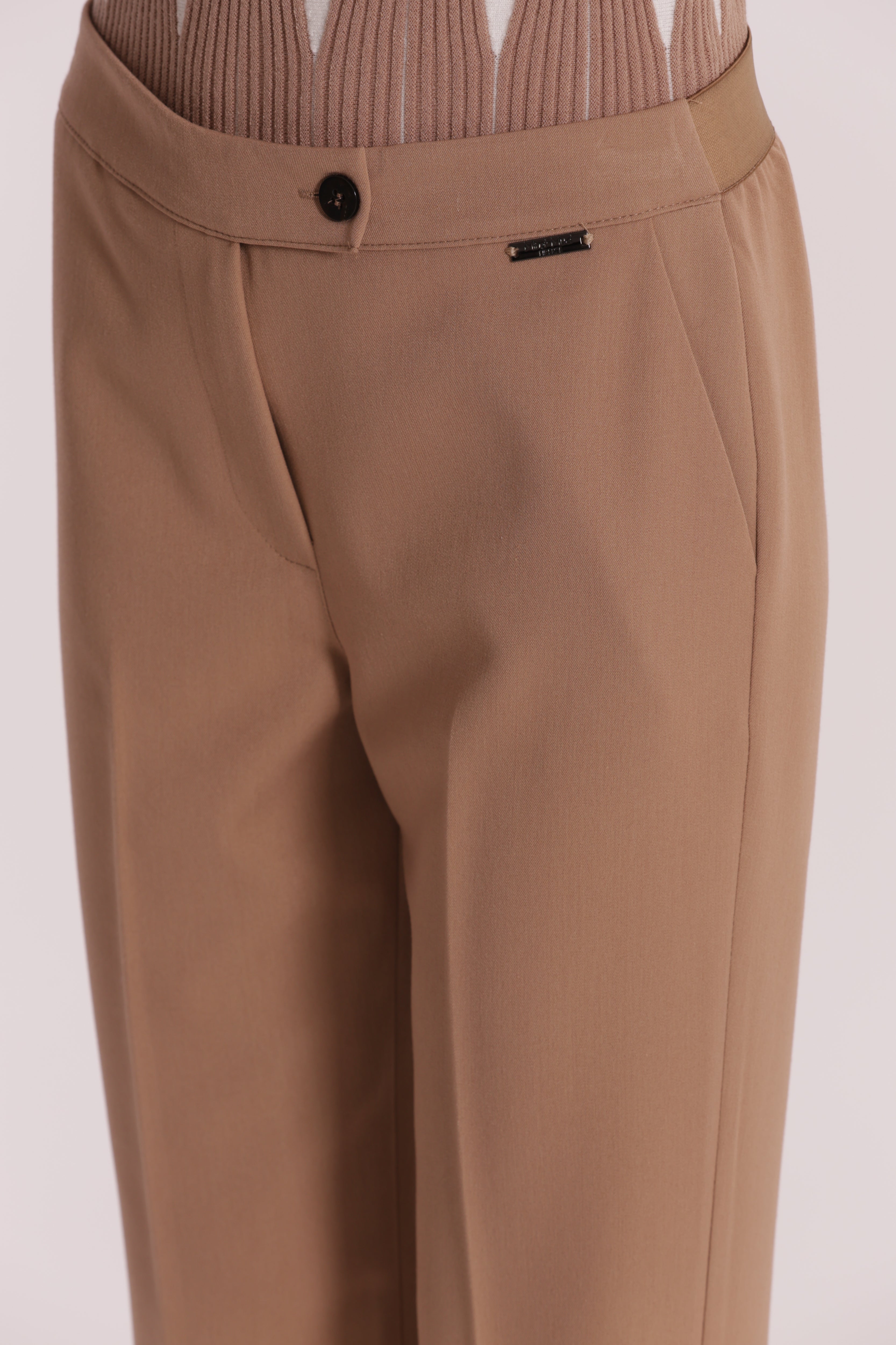 Mimi Mua Pantalone Sigaretta Polyviscosa Nero