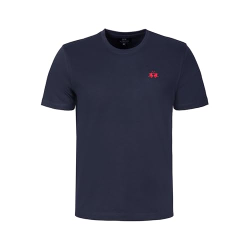 La Martina CCMR14 JS388 t-shirt uomo navy cotone