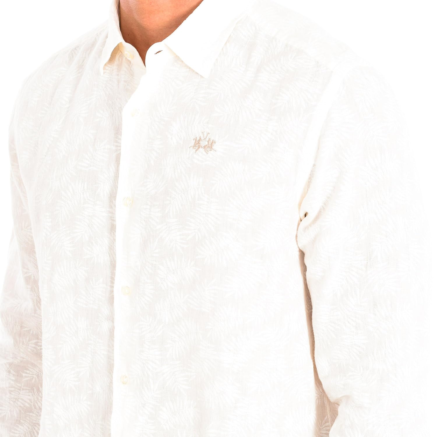 La Martina TMC015-TL321 Camicia uomo maniche lunghe slim