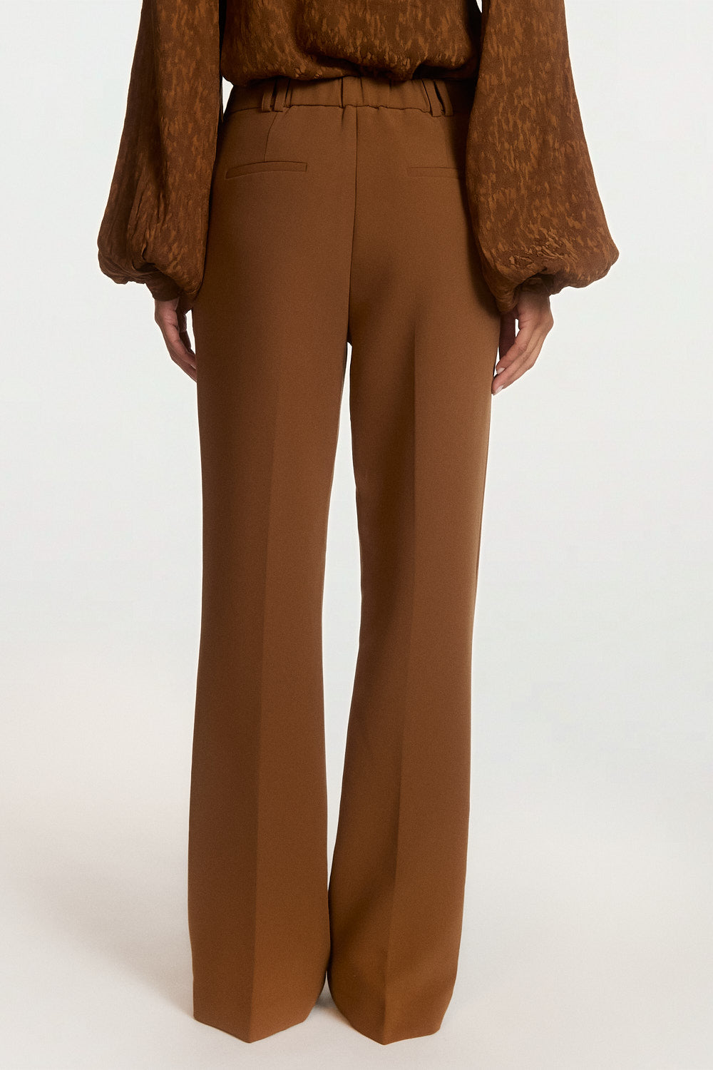 Aaiko Chantalle pantaloni brown sugar palazzo