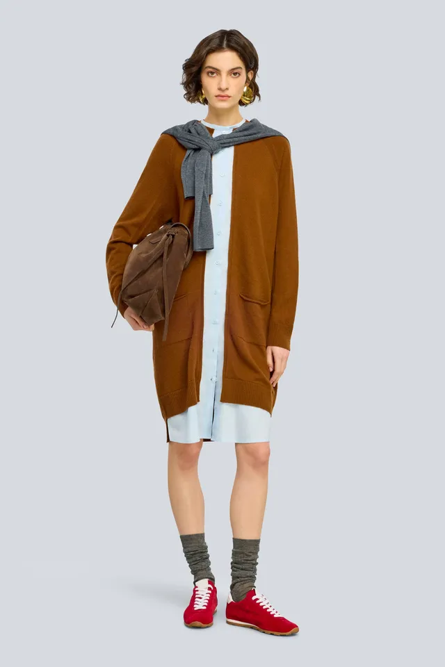 Semicouture Maggie cardigan cashmere azzurro
