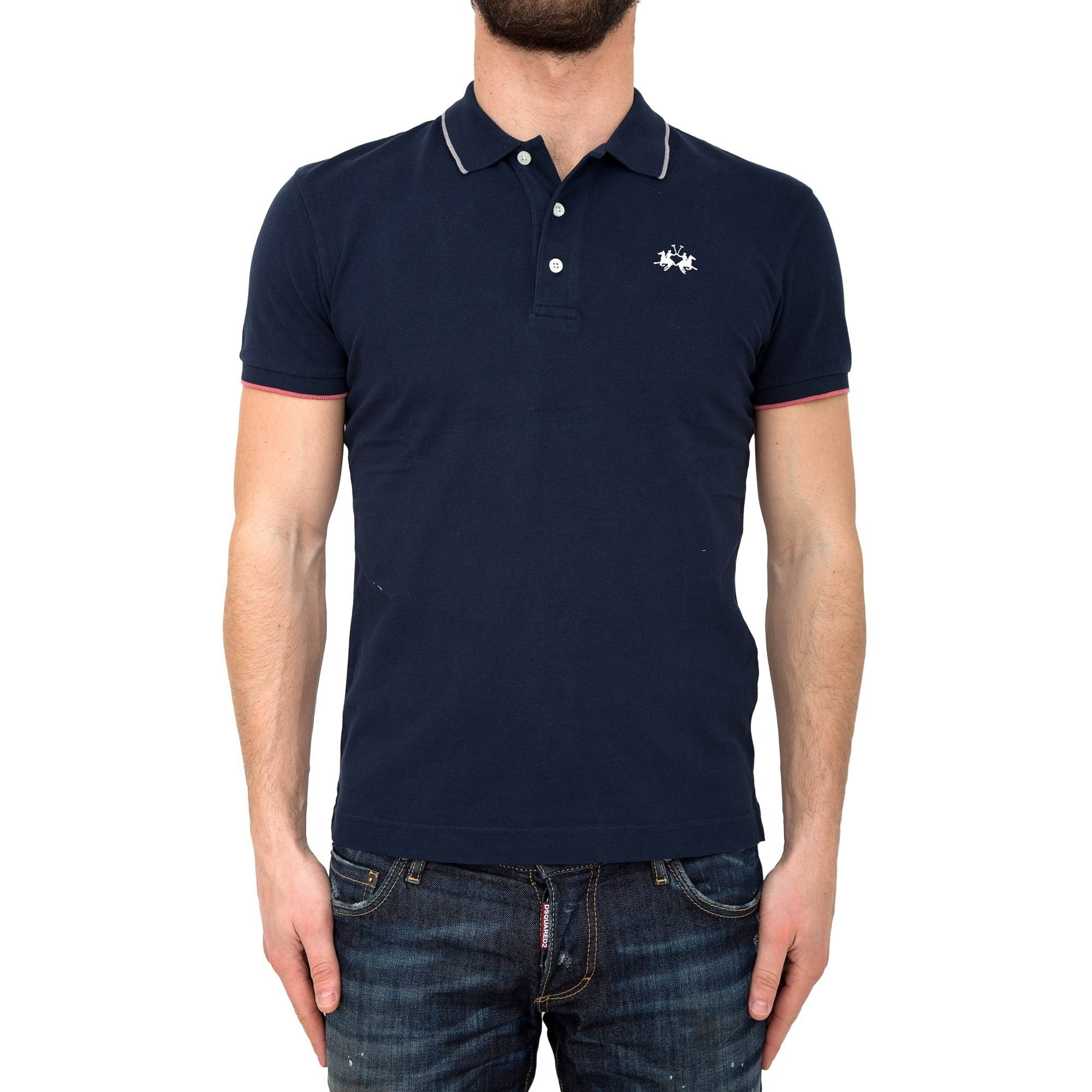 La Martina 20161 polo uomo bianca stretch taglia M